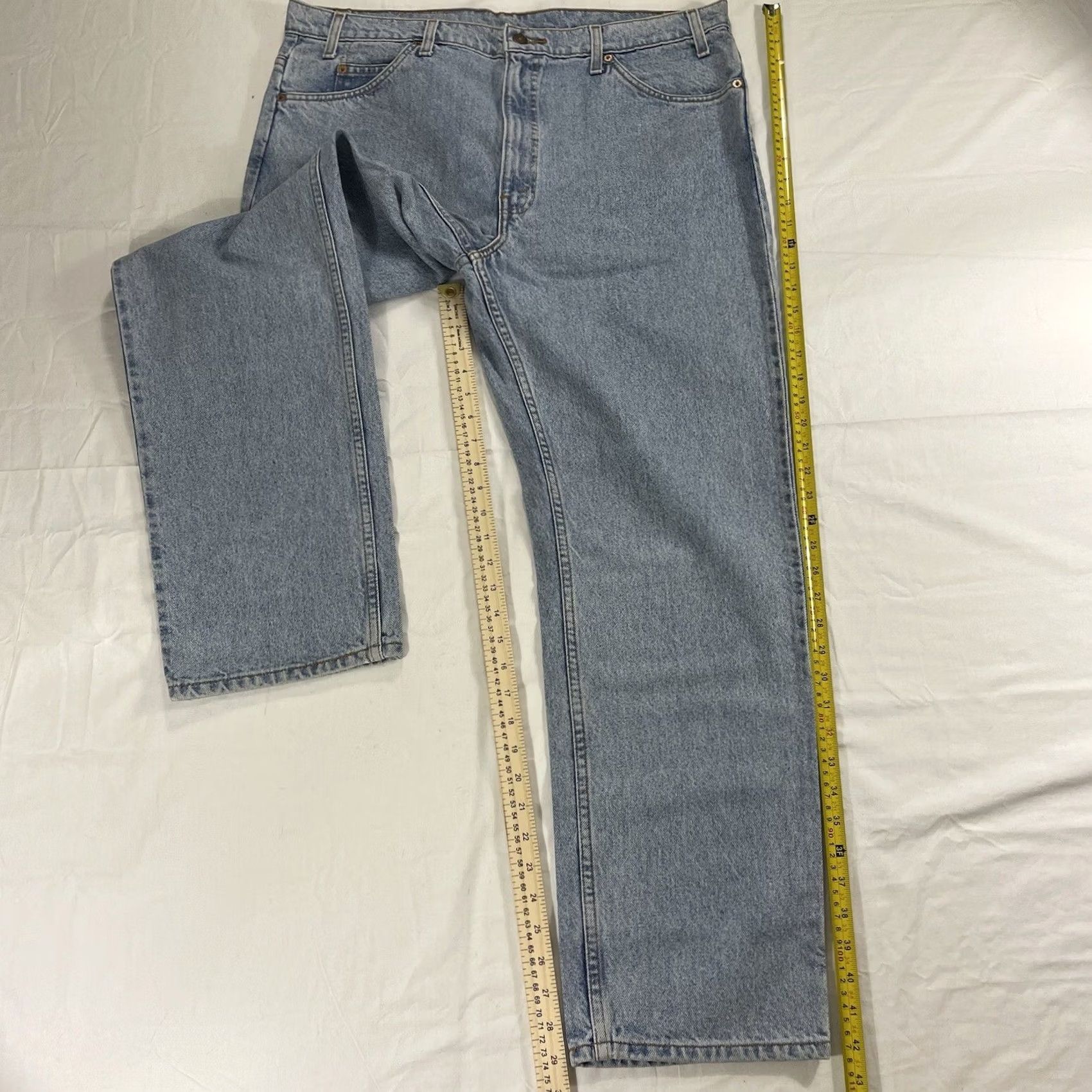 Levi's VINTAGE Levi's 505 Jeans Denim Blue 40x30 Regular Straight 90s Retro Classic Mens Size US 40 / EU 56 - 2 Thumbnail