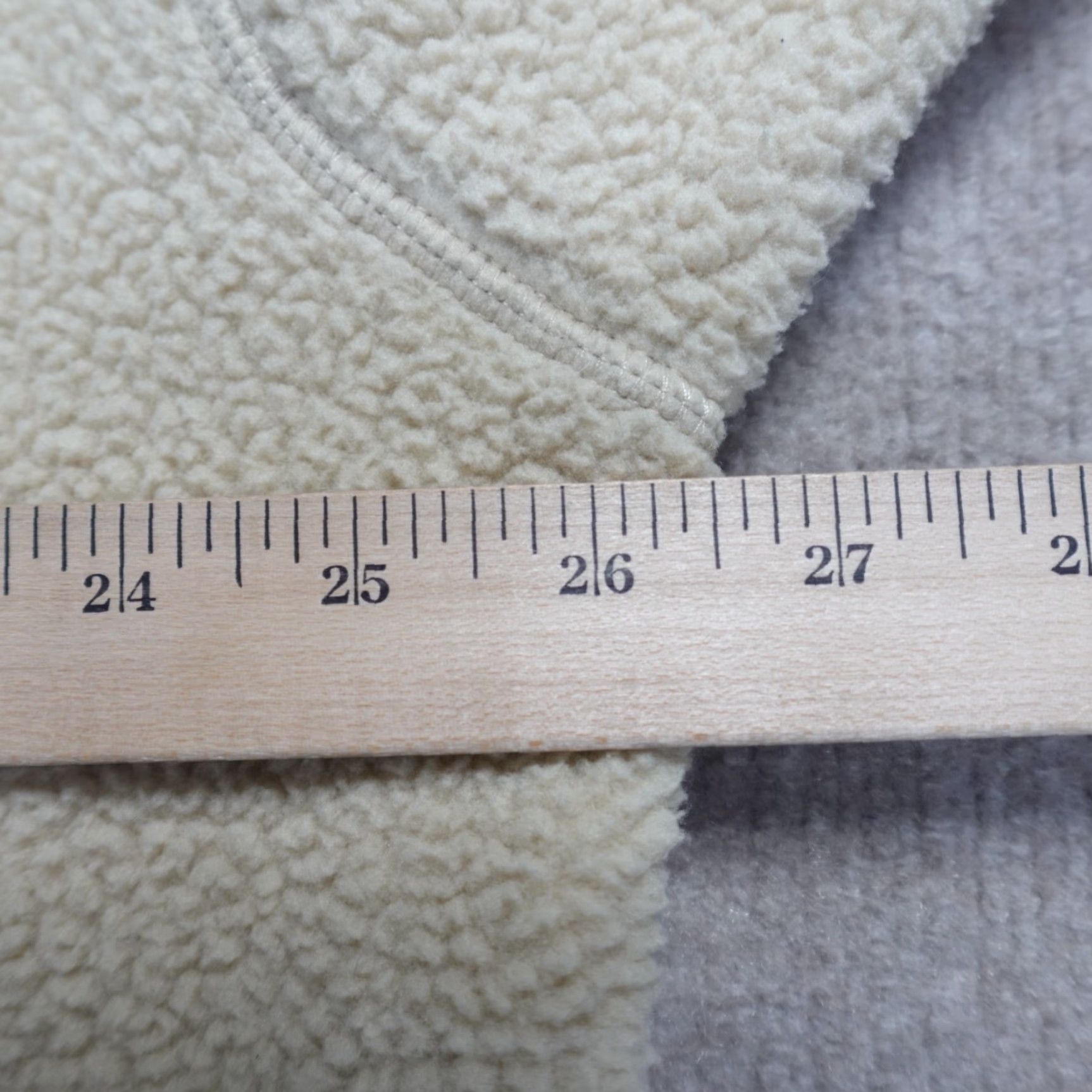 Quince Quince Womens Sweater XL Beige Solid Fleece Pullover Crew Neck Long Sleeve Polyester High Pile Size XL / US 12-14 / IT 48-50 - 6 Thumbnail