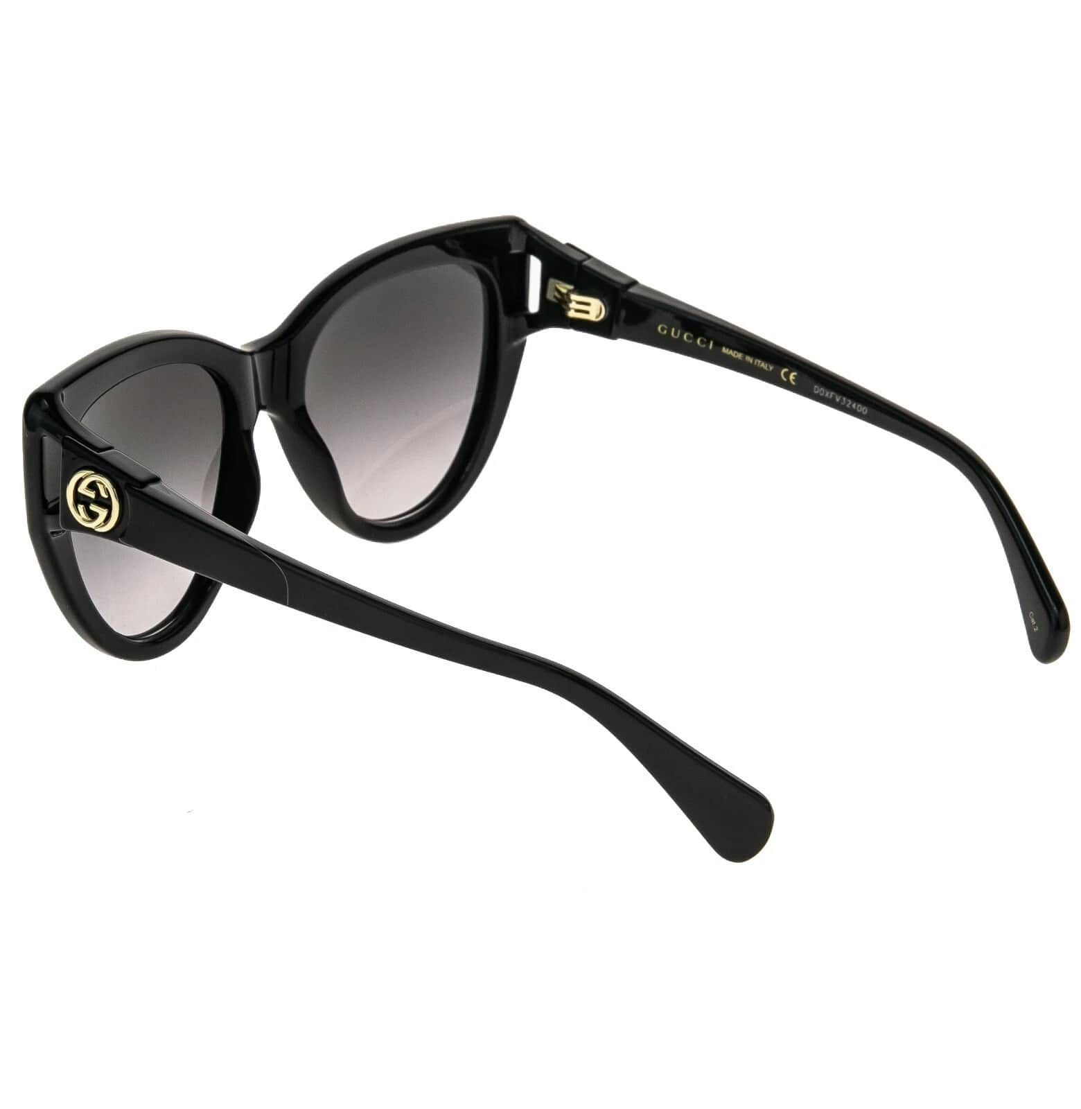 Gucci GUCCI GG0877S 0877 Black Oversized Cat eye Logo 001 Size ONE SIZE - 8 Thumbnail