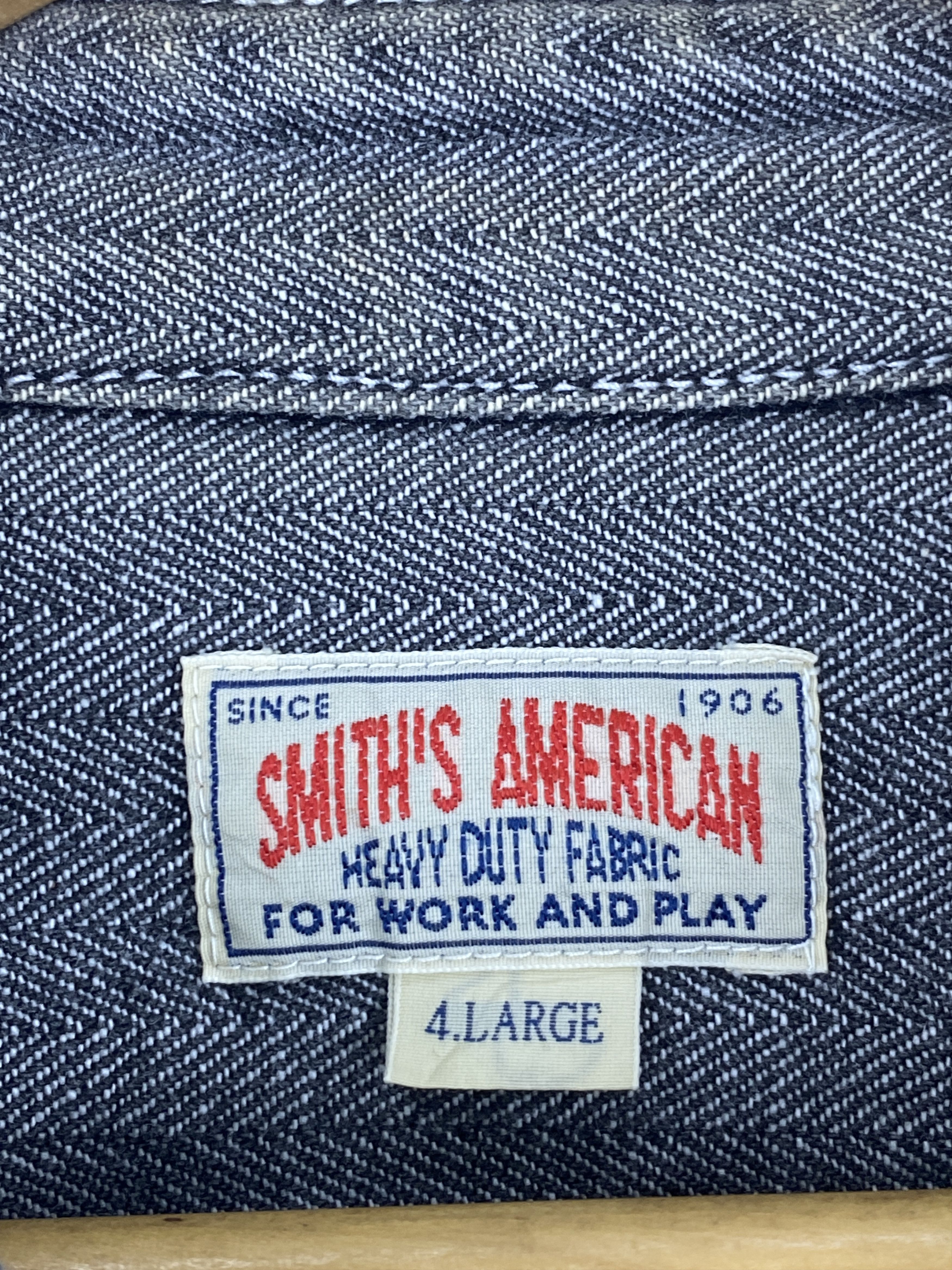 Smith's American Vintage Smiths American Denim Oversized Worker Jacket J1985 Size US XXL / EU 58 / 5 - 9 Thumbnail