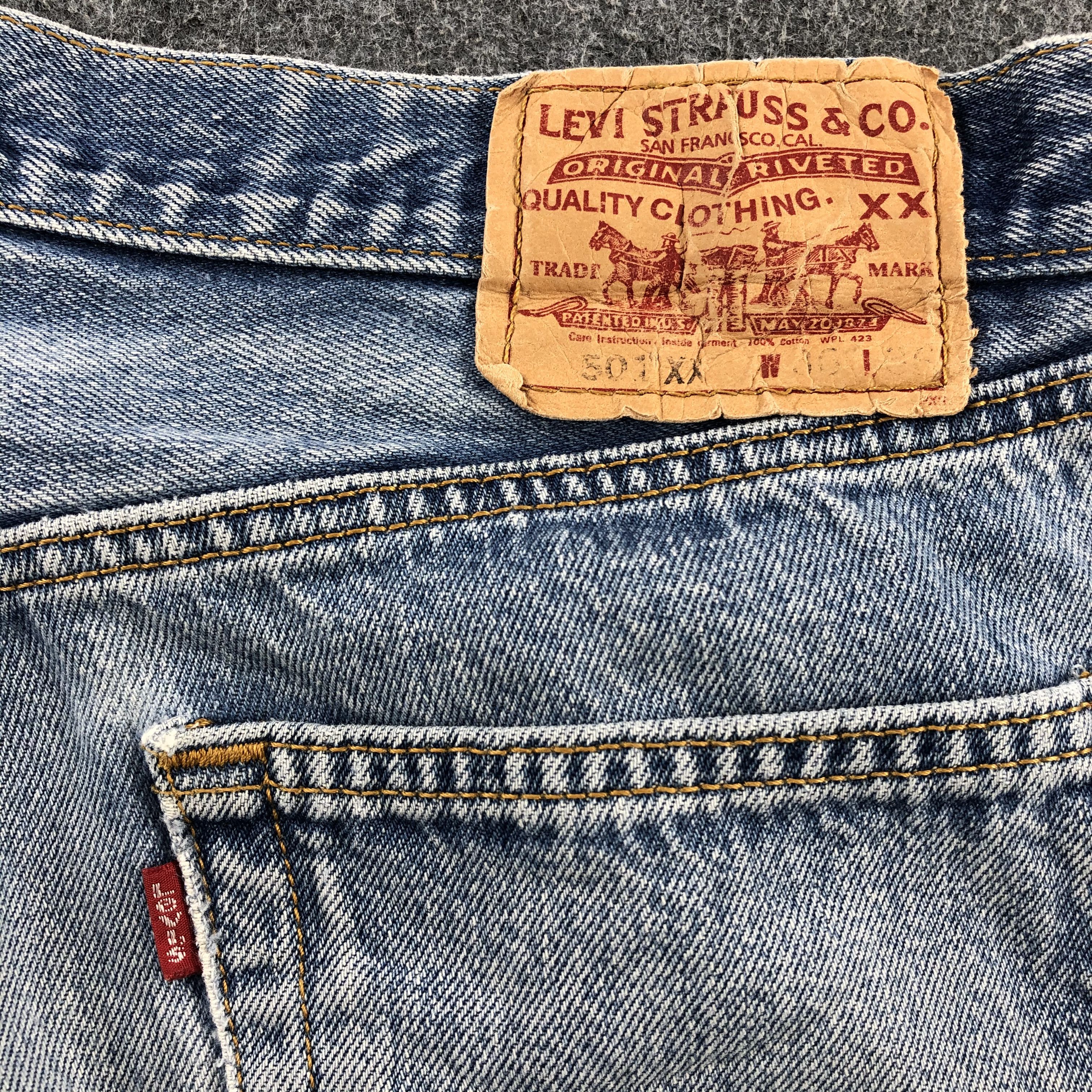 Levi's × Vintage 90s Vintage Blue Wash Levis 501 Jeans-JM1686 Size US 34 / EU 50 - 7 Thumbnail