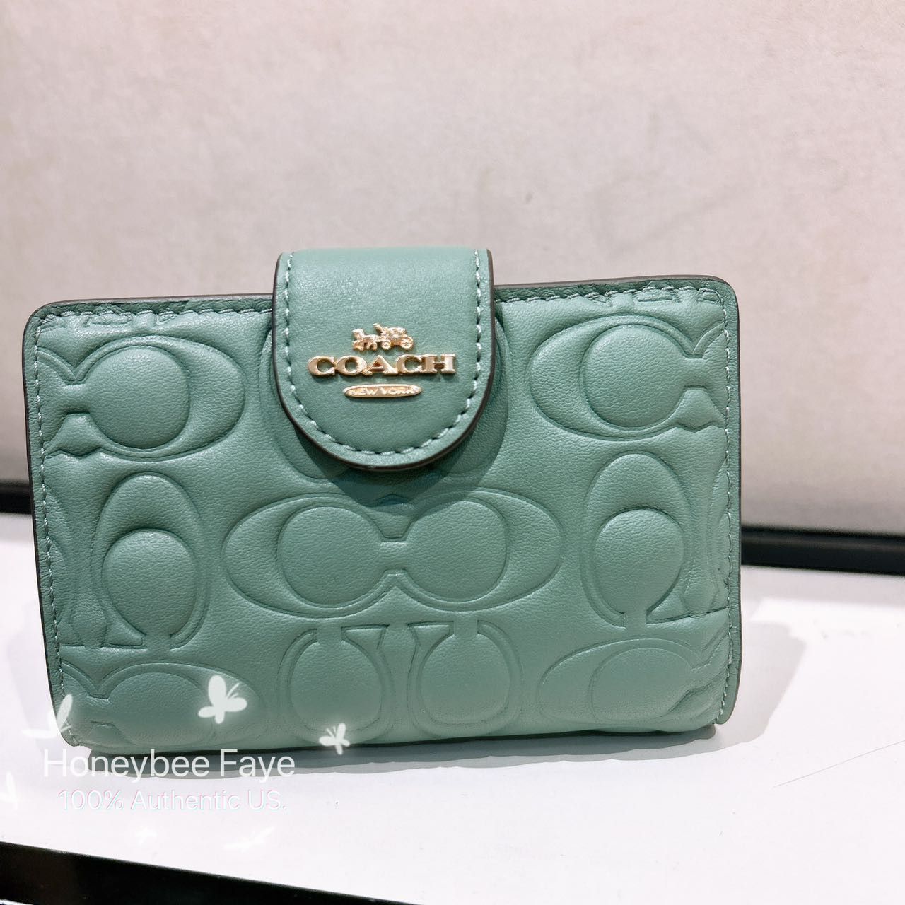 Coach Medium Corner Zip Wallet In Signature Leather CZ341 Size ONE SIZE - 1 Thumbnail