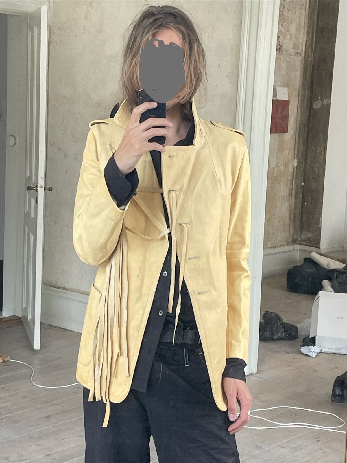 Ann Demeulemeester Ann demeulemeester fw02 camel leather fringe jacket Size US S / EU 44-46 / 1 - 2 Thumbnail