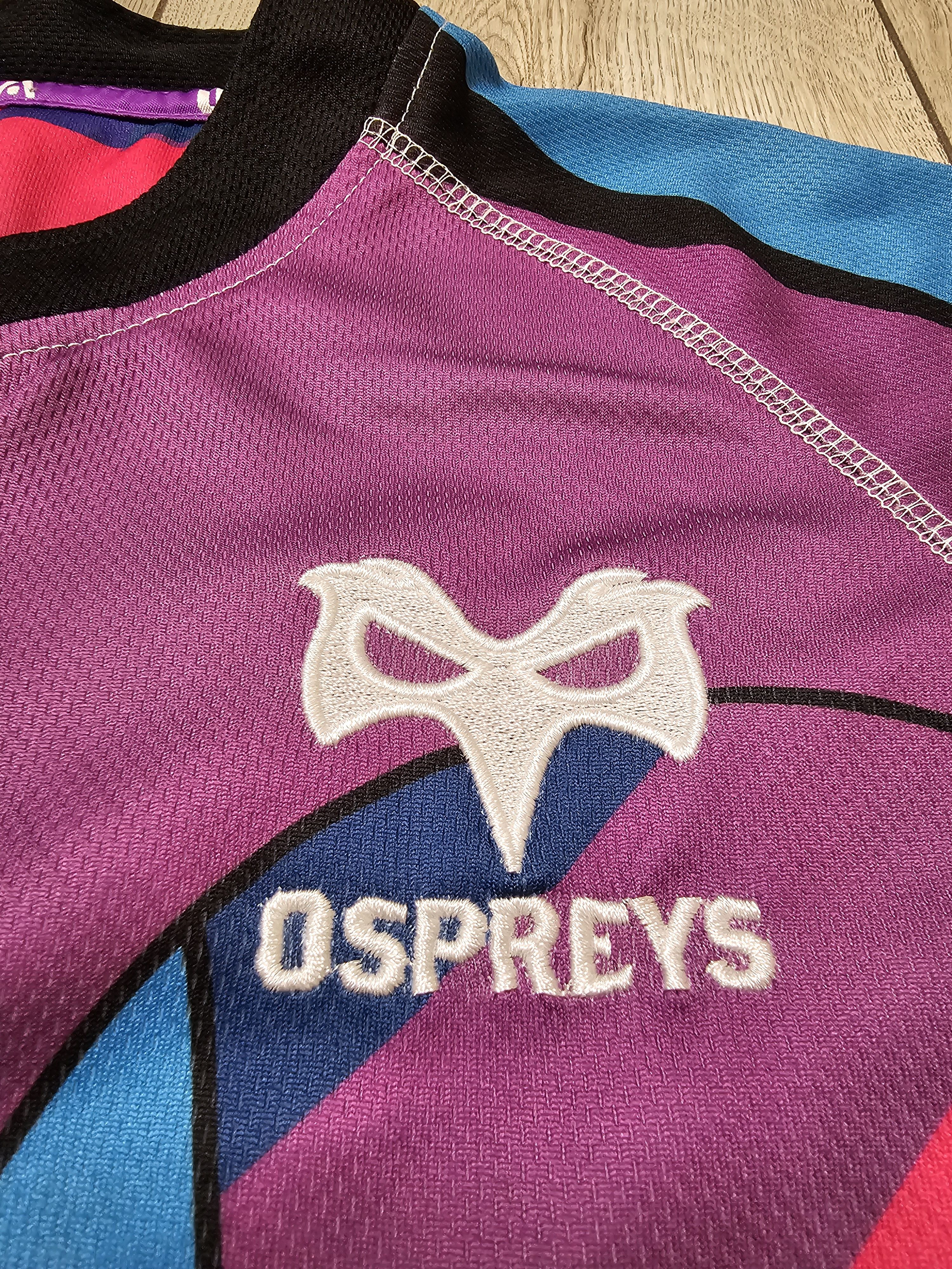 Vintage OSPREYS RUGBY VINTAGE JERSEY WALES RUGBY JERSEY RUGBY SHIRT Size US M / EU 48-50 / 2 - 4 Thumbnail