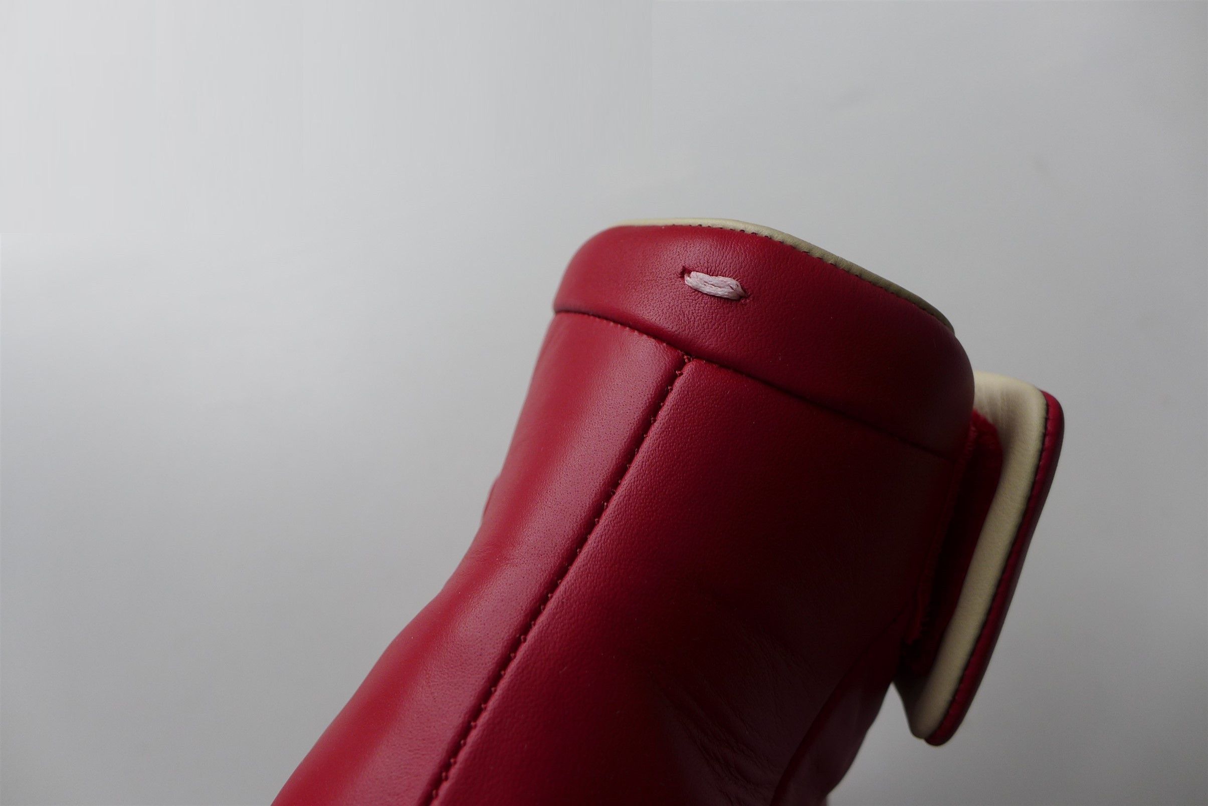 Maison Margiela Margiela Future High Sneakers - Red Leather Size US 8 / EU 41 - 12 Thumbnail