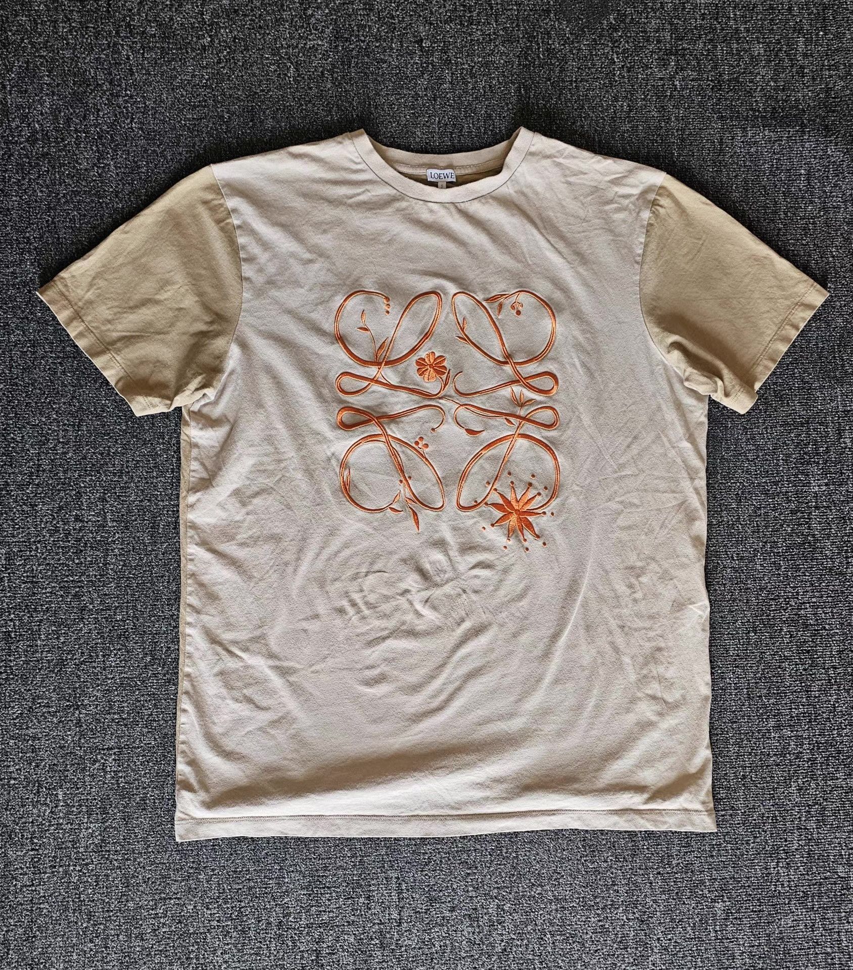 Loewe off-white embroidered short-sleeve T-shirt