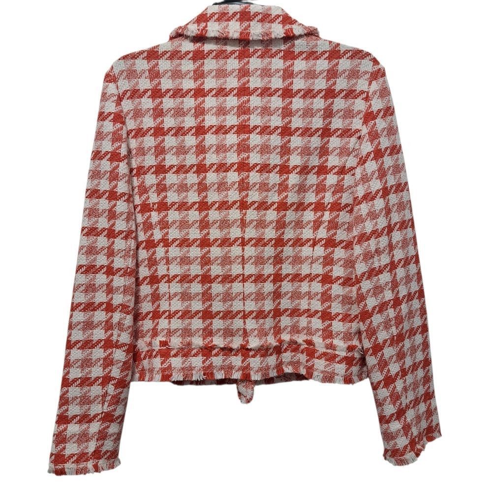 Ann Taylor Ann Taylor Houndstooth Tweed Checkered Moto Woven Fall Chic Size M / US 6-8 / IT 42-44 - 2 Thumbnail