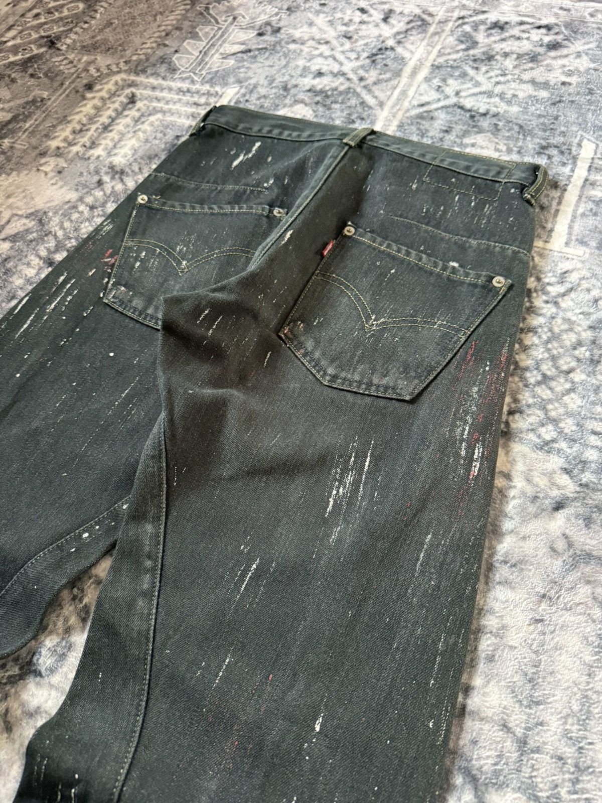 Levi's Vintage Levis Engineered Matrix Digital Rain Painted Jeans Size US 29 - 16 Thumbnail