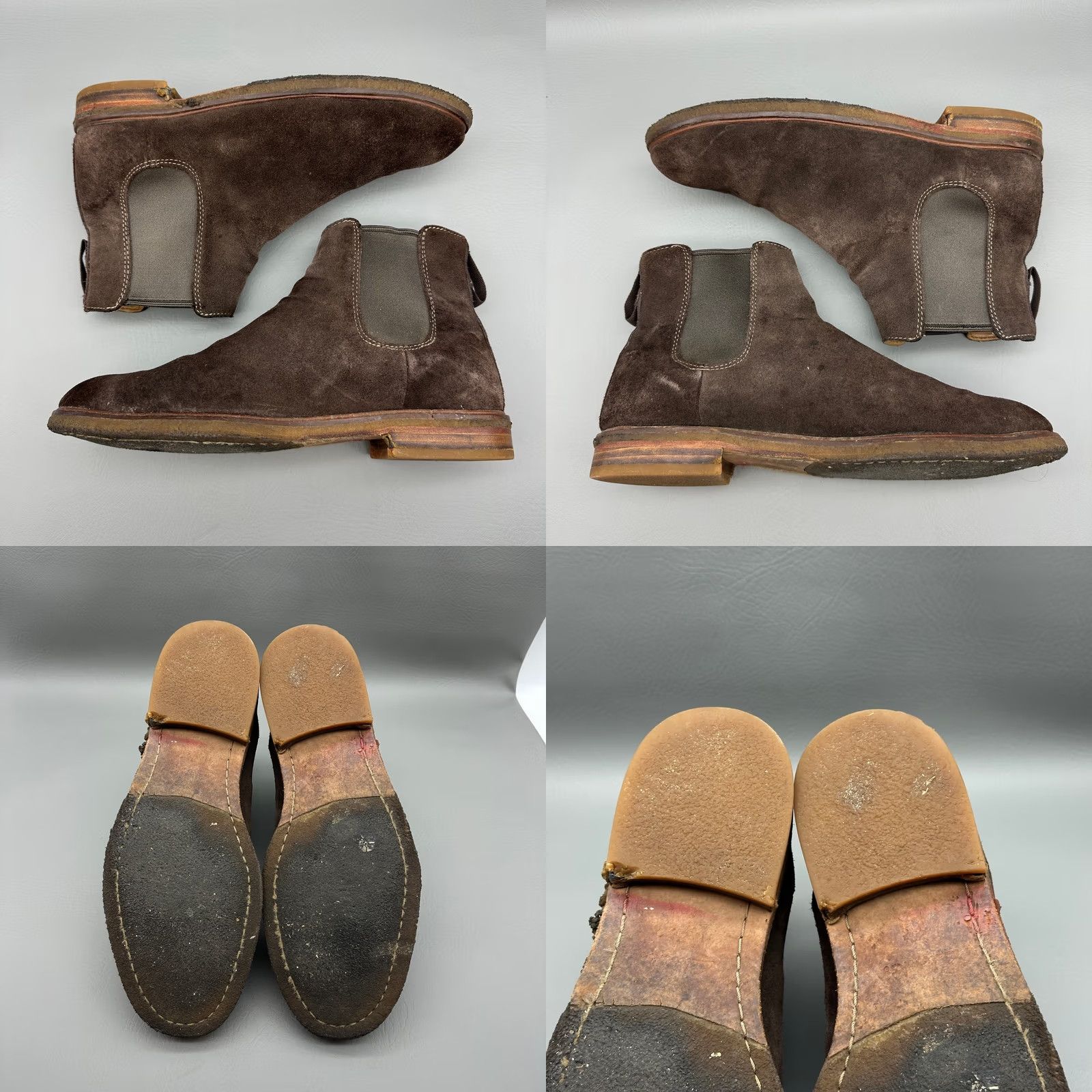 Clarks Clarks Clarkdale Gobi Chelsea Boots Mens 10 M Brown Suede Slip On Ankle Casual Boots Size US 9 / EU 42 - 8 Thumbnail