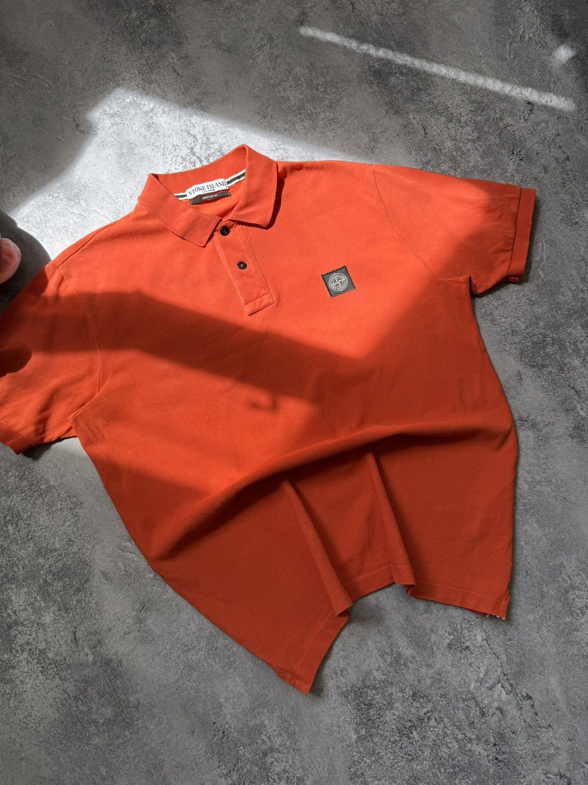 Stone Island × Vintage Vintage Stone Island Polo Shirt Patch Program Logo Size US L / EU 52-54 / 3 - 2 Thumbnail