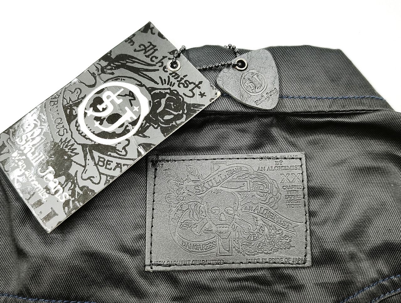 Skull Jeans by an Alchemist new with tag SKULL jeans black light jacket overalls Size US S / EU 44-46 / 1 - 2 Thumbnail