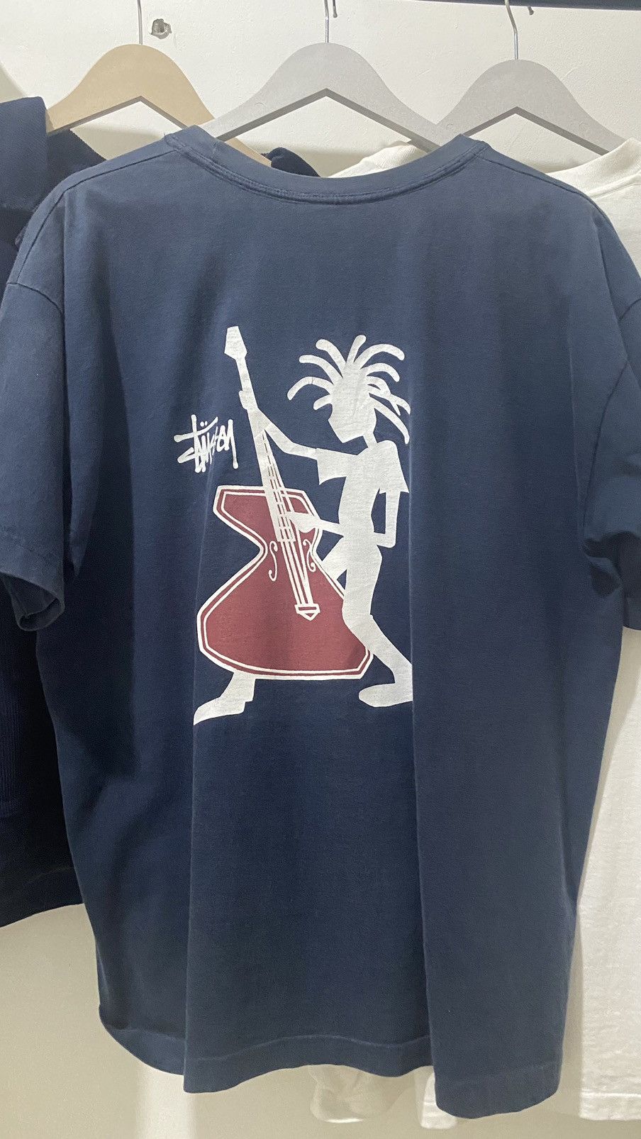 Stussy × Vintage 90s STUSSY VIOLIN MAN SHAWN STUSSY ERA Size US L / EU 52-54 / 3 - 2 Thumbnail