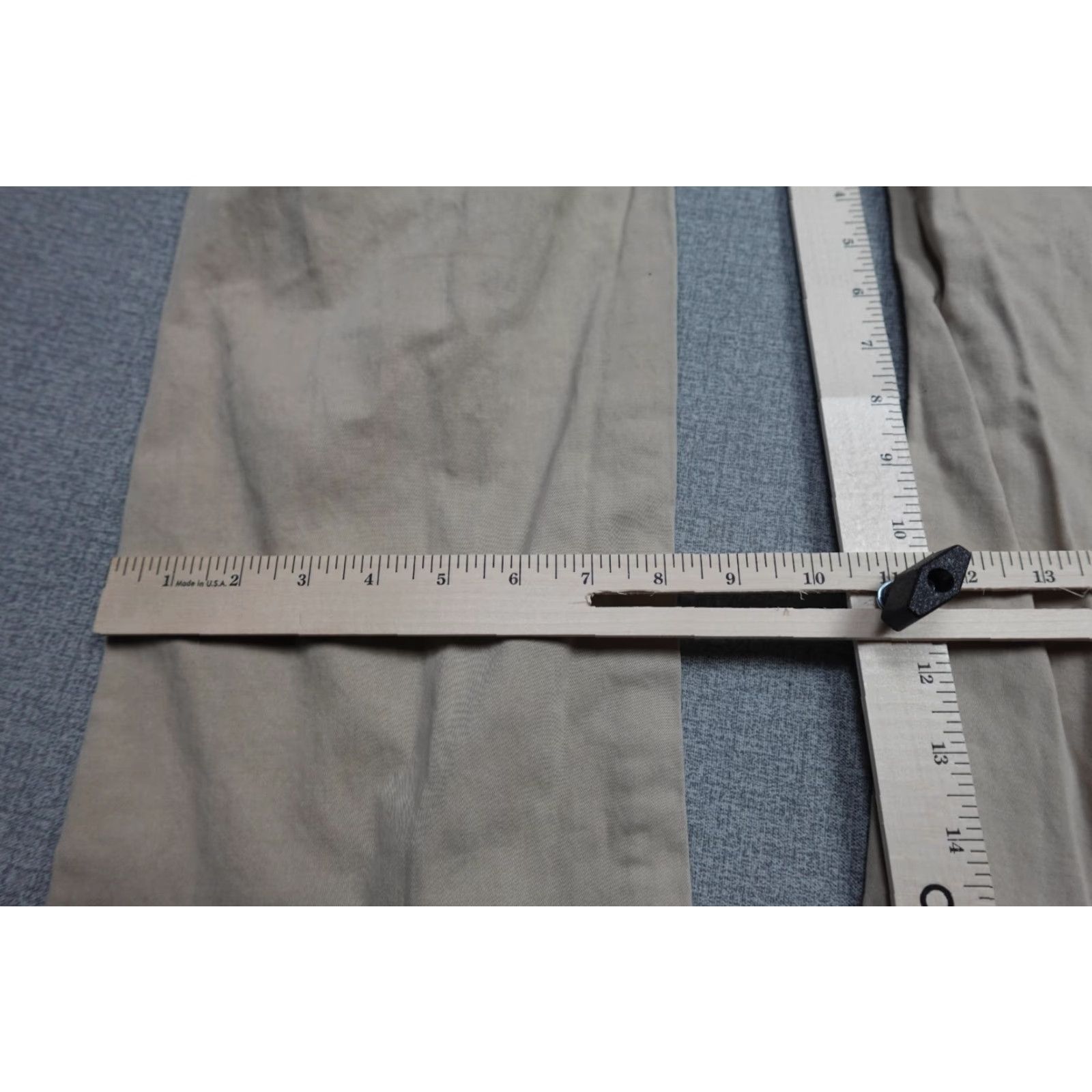 Vintage AG Adriano Goldschmied The Graduate Pants Mens 36x28 Beige Khaki Tapered Leg 확 Size US 36 / EU 52 - 7 Thumbnail