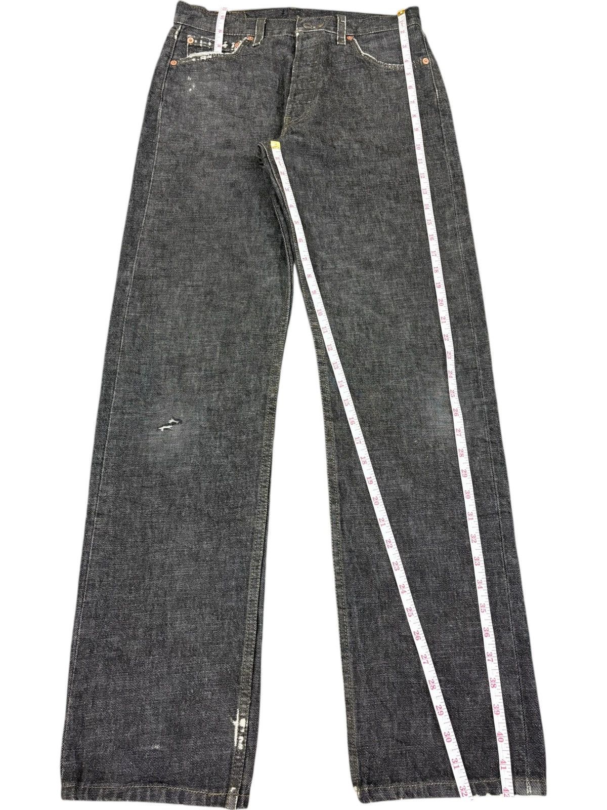 Levi's Vintage 90s Levis 501 Black Distressed Loose Jeans Size US 30 / EU 46 - 10 Thumbnail
