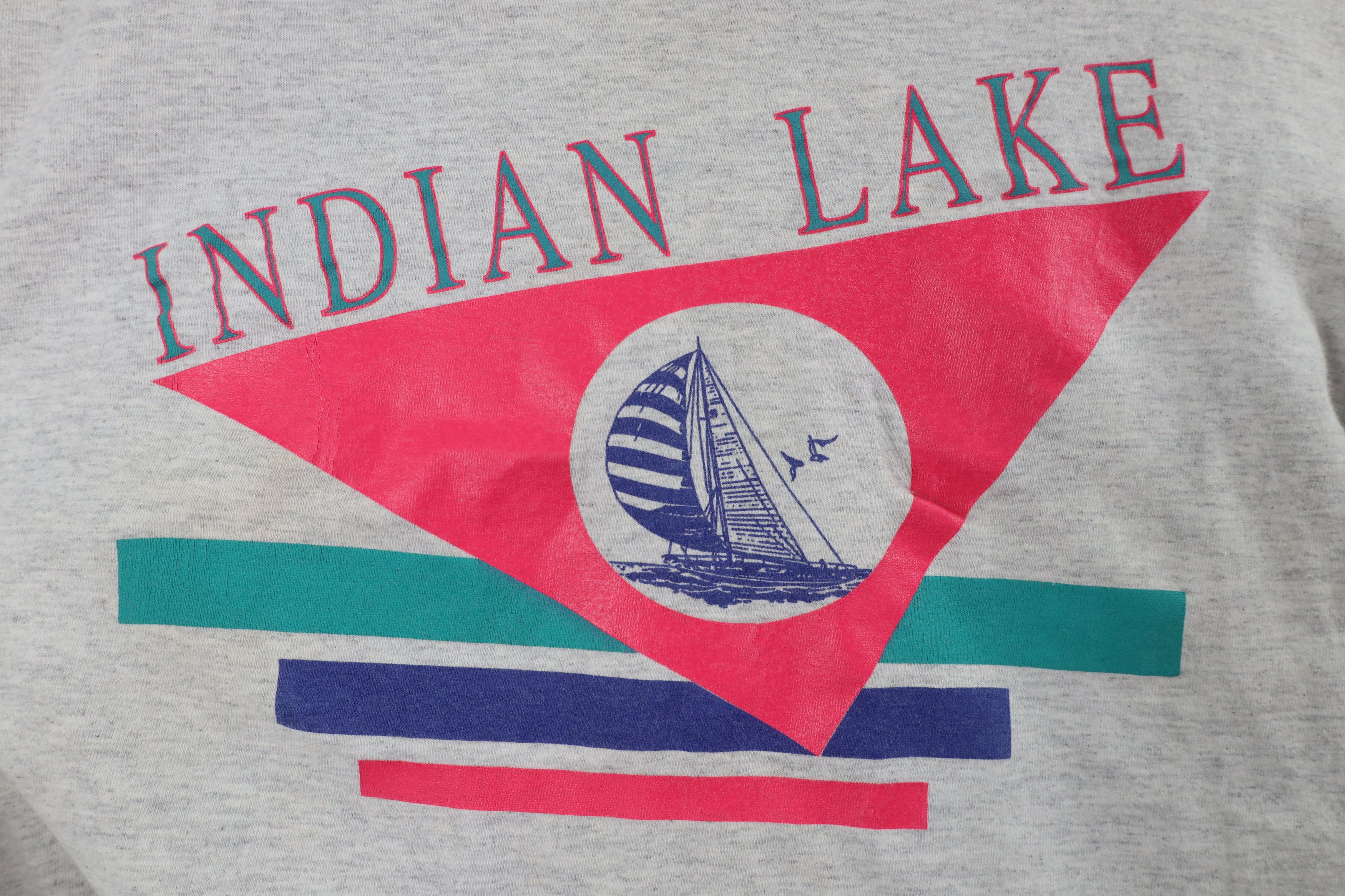 Vintage Vintage 90s Streetwear Layered Lake Sailing T-Shirt USA Size XL / US 12-14 / IT 48-50 - 4 Thumbnail