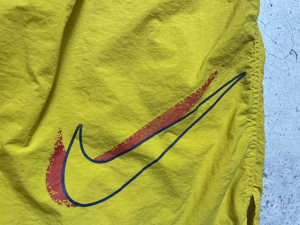 Nike × Vintage Vintage 90s Nike Nylon Shorts Big Swoosh Drill Retro Y2K Size US 36 / EU 52 - 8 Thumbnail