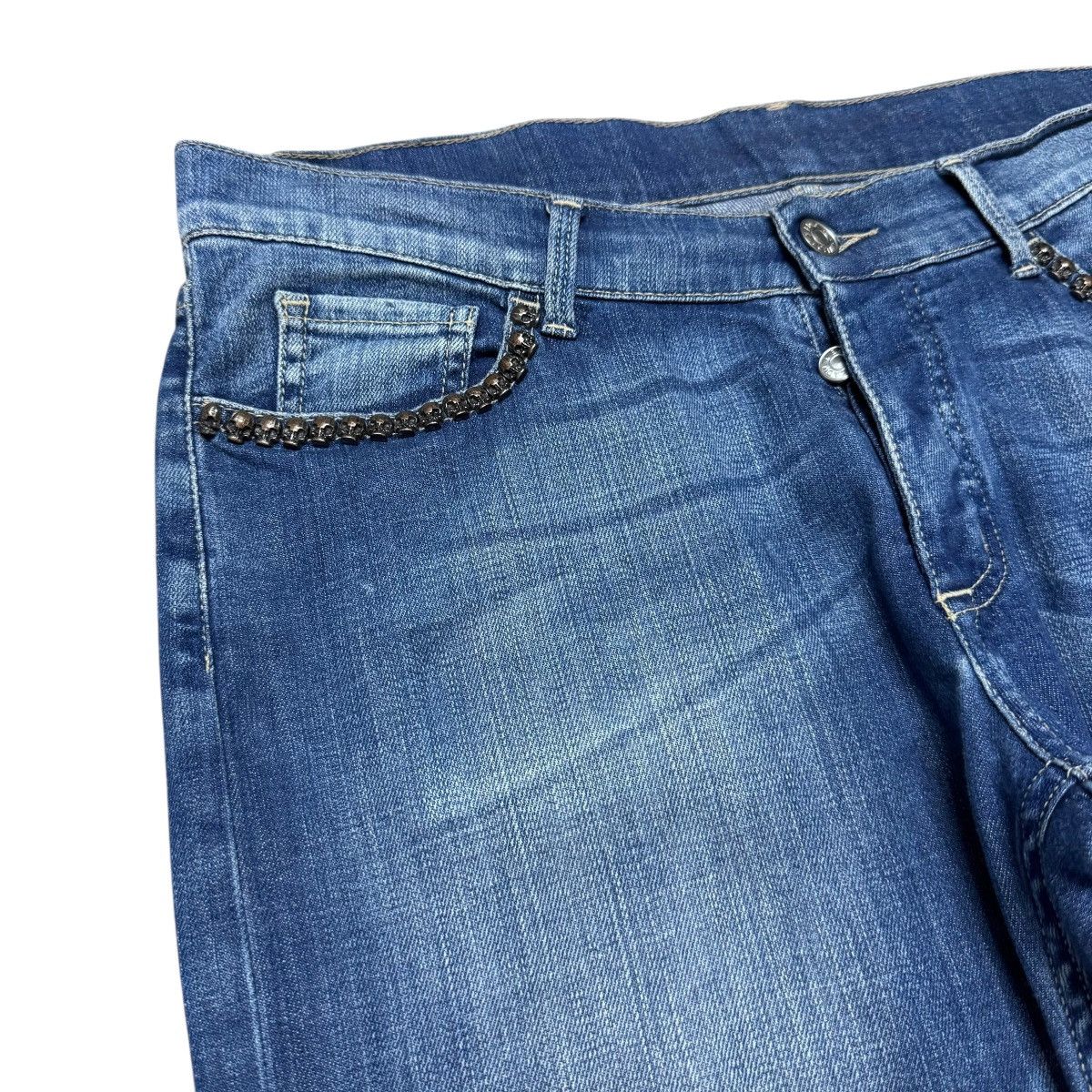 Zadig & Voltaire Zadig & Voltaire Skull Studded Boyzadig Denim Jeans Size US 32 / EU 48 - 5 Thumbnail
