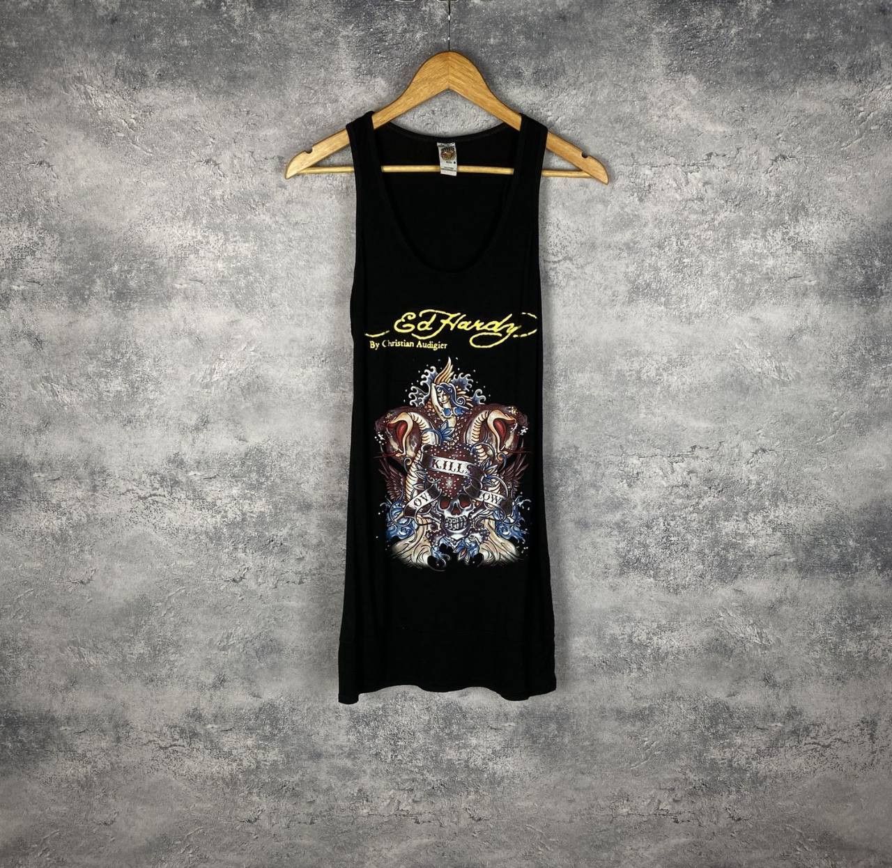 Ed Hardy Ed Hardy Christian Audigier Women's Dress Size 17 Black Size XXL / US 16-18 / IT 52-54 - 1 Thumbnail