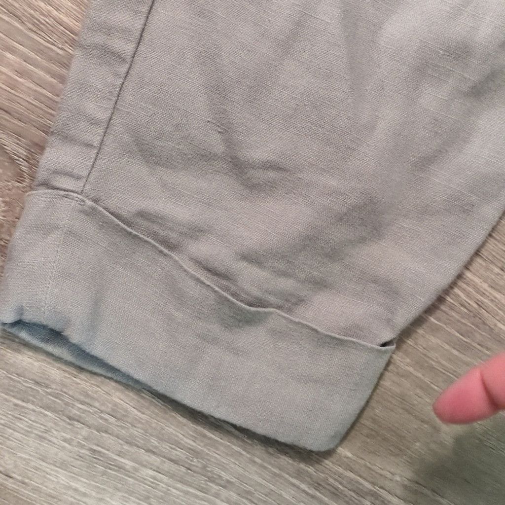 Athleta Athleta Linen Blend Gray Cuffed Pants Size 2 Size 26" / US 2 / IT 38 - 2 Thumbnail