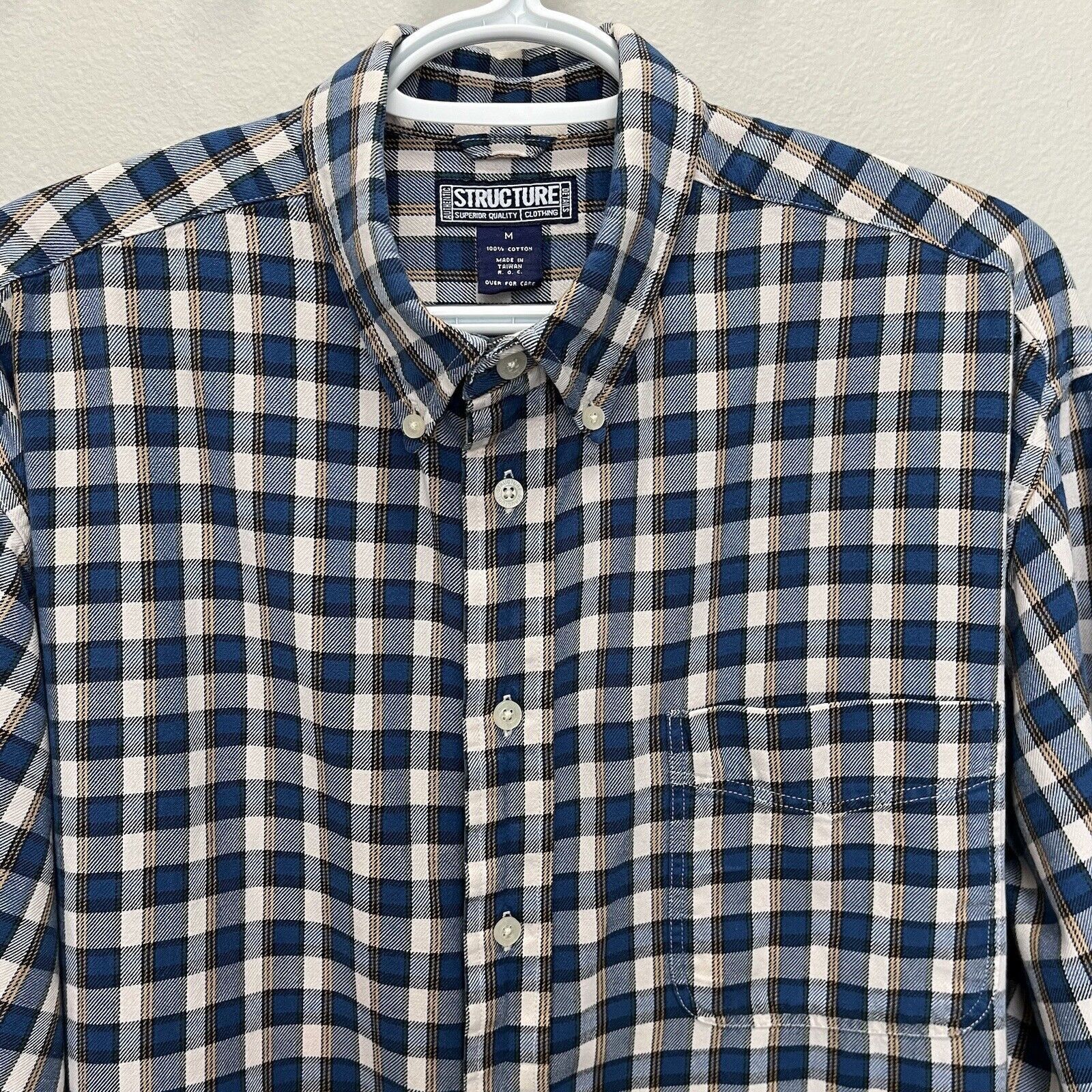 Structure Structure | Vintage Plaid Long Sleeve Button Shirt Flannel Size US M / EU 48-50 / 2 - 4 Thumbnail