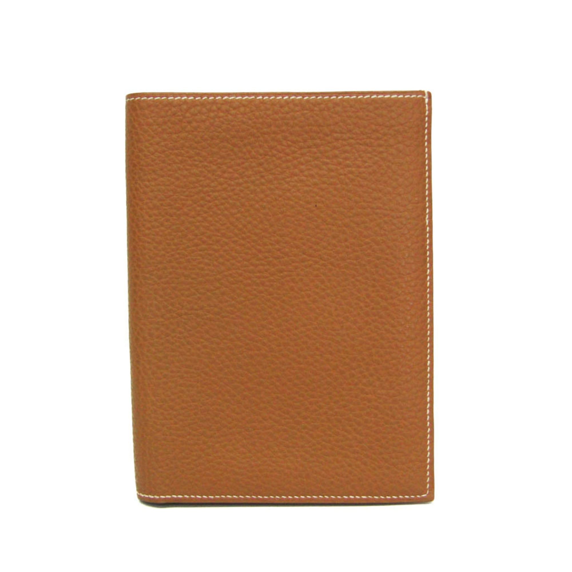 Hermes Hermes Men,Women Taurillon Clemence Leather Bill Wallet (bi-fold) Brown Size ONE SIZE - 1 Thumbnail