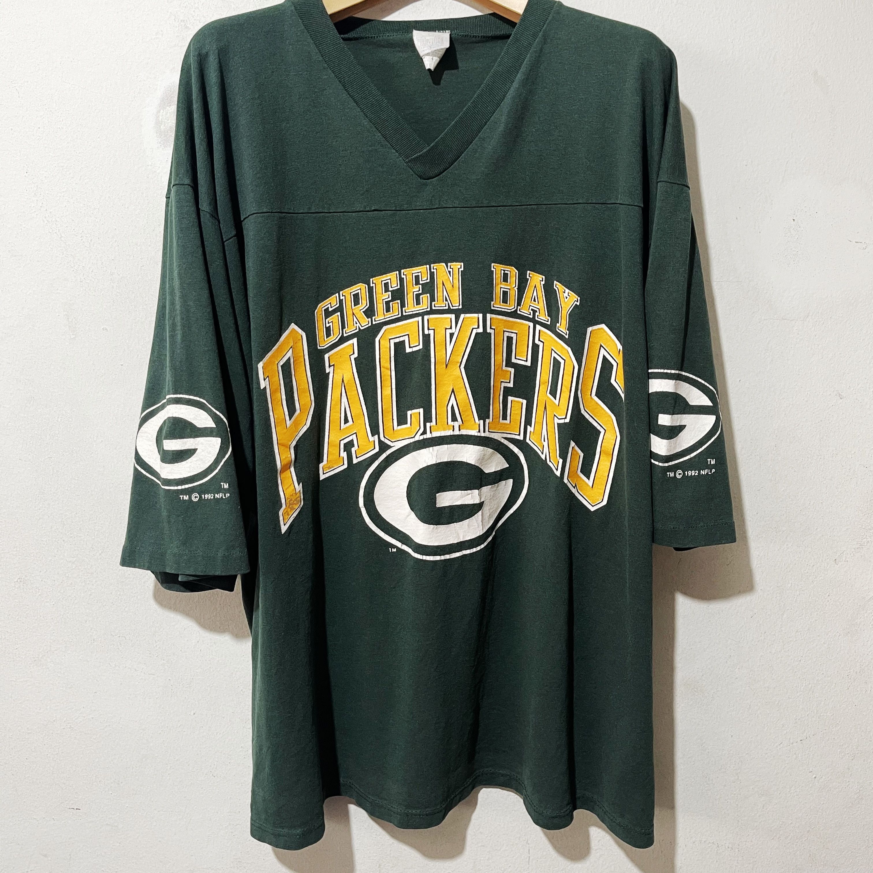 NFL × Vintage Vintage 90s Green Bay Packers football Jersey Size US XL / EU 56 / 4 - 1 Thumbnail