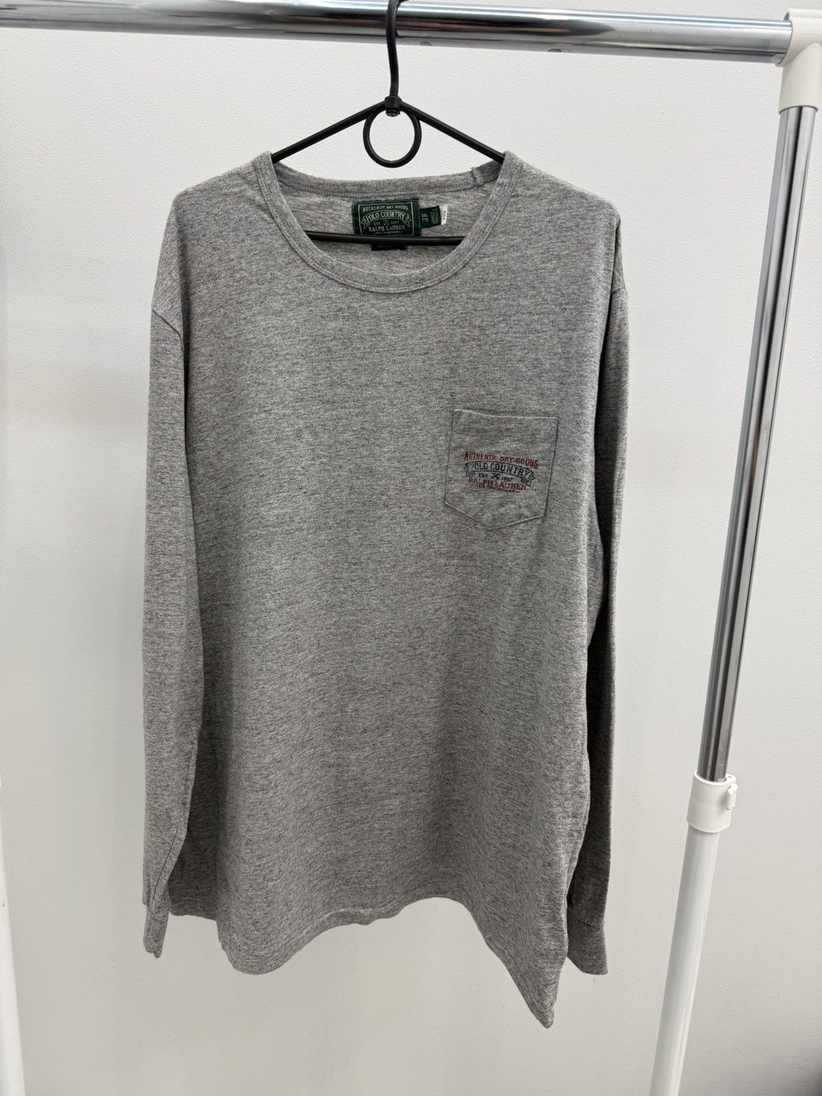 Ralph Lauren Ralph Lauren Country Logo Pocket Long Sleeve Tee T-shirt Size US XXL / EU 58 / 5 - 3 Thumbnail