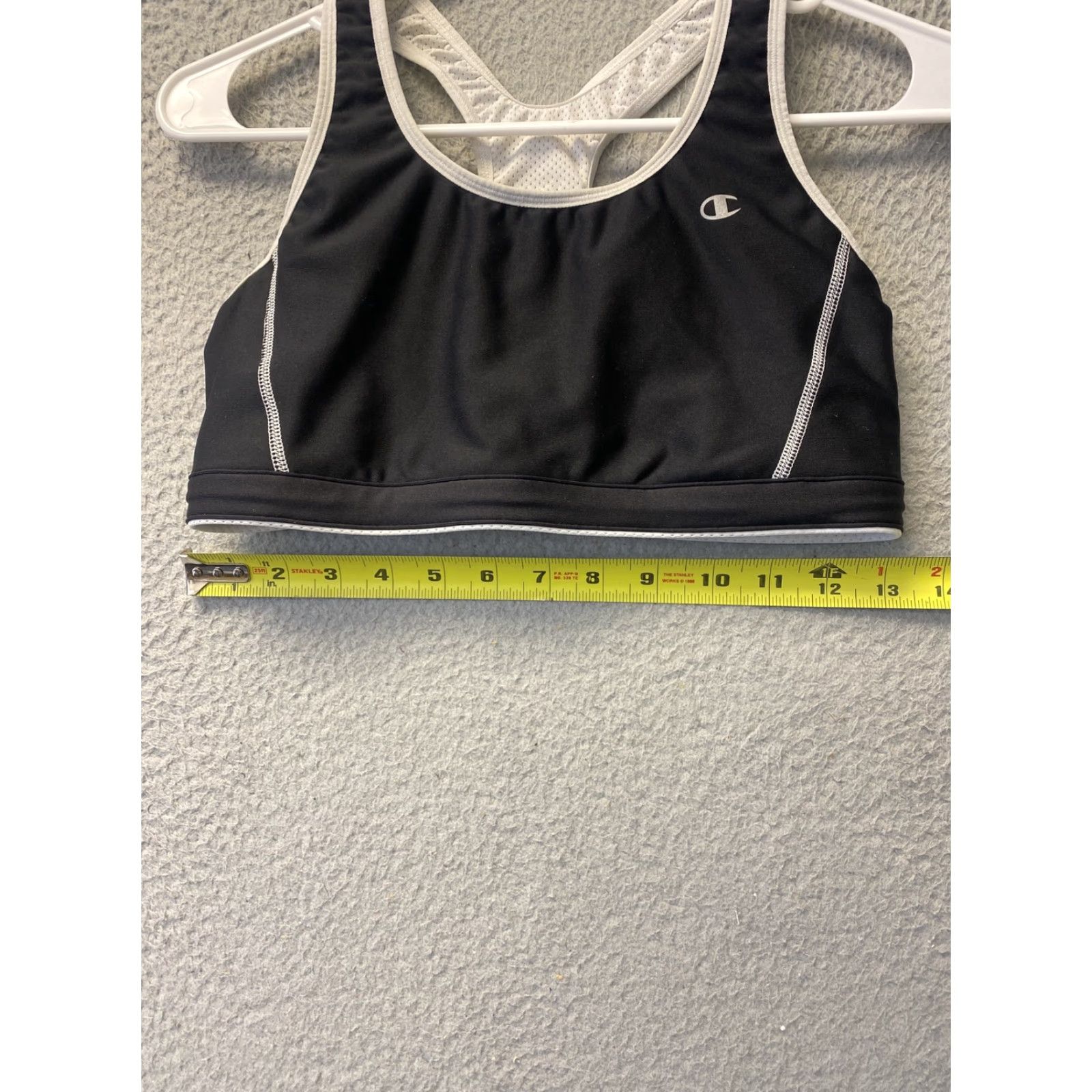 Champion Champion Women's Sports Bra Reversible Double Dry Nylon Activewear S Black Size ONE SIZE - 3 Thumbnail
