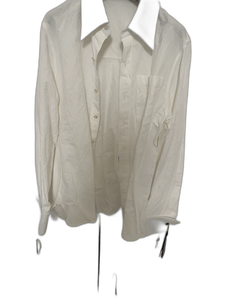 Saint Laurent Paris stylish white long sleeve shirt with black collar-2507 Size US S / EU 44-46 / 1 - 7 Thumbnail