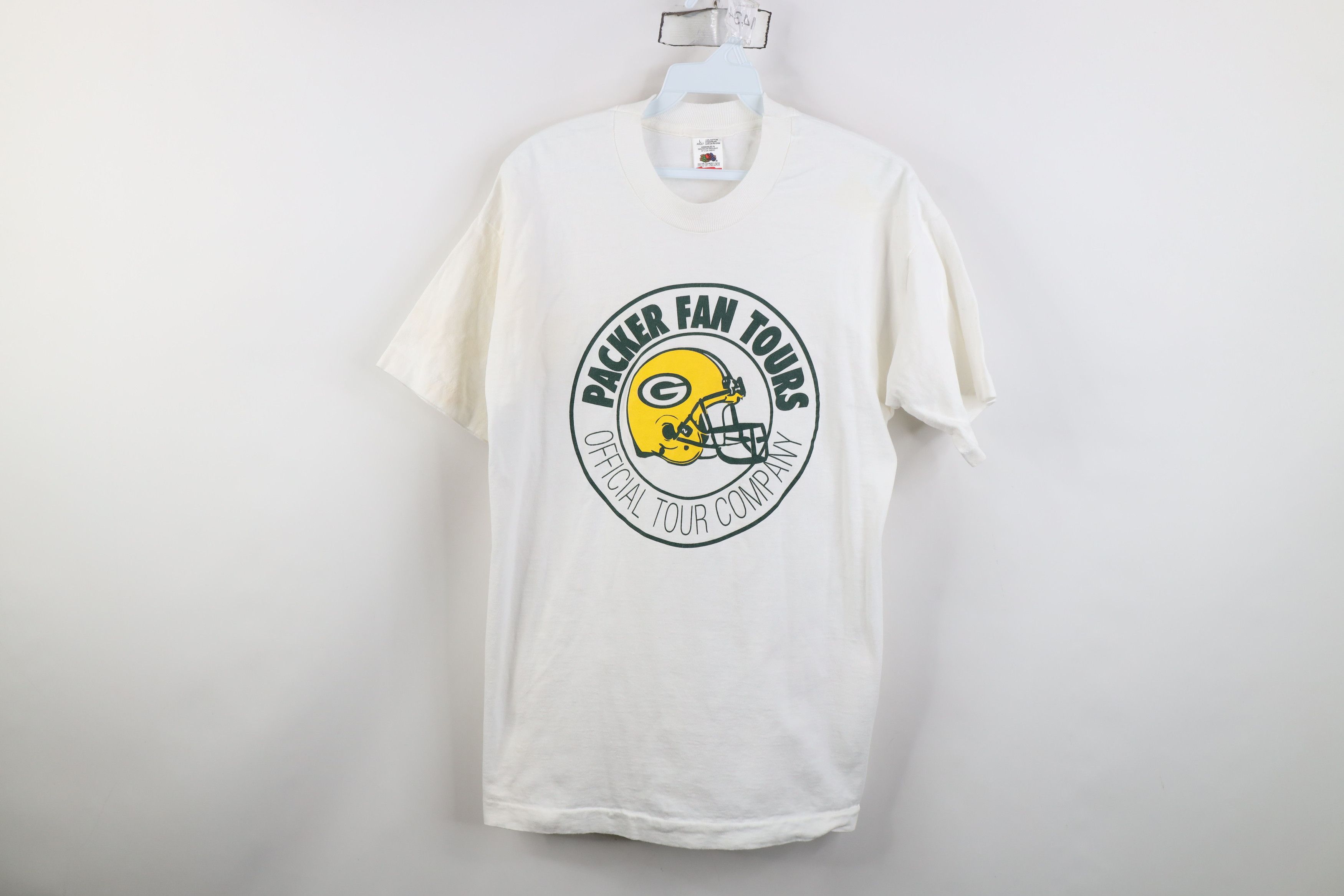 Vintage Vintage 90s Fan Tours Green Bay Packers Football T-Shirt Size US L / EU 52-54 / 3 - 1 Thumbnail