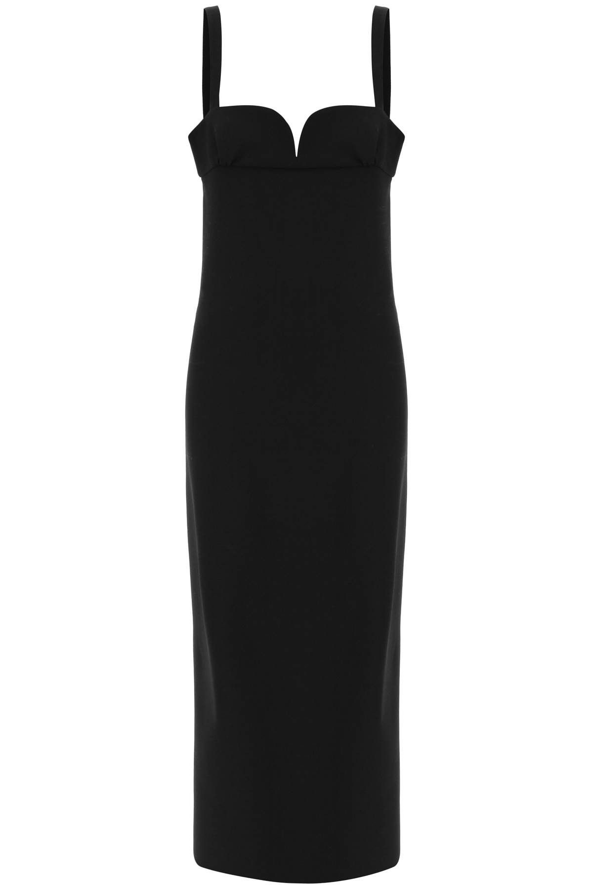 image of Magda Butrym Sweetheart Bustier Maxi Dress in Nero, Women's (Size XS)