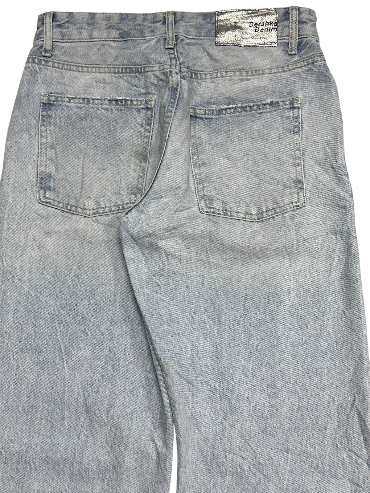 Bershka Bershka Denim Vintage 90's Distressed Ripped Baggy and Faded Size US 29 - 6 Thumbnail