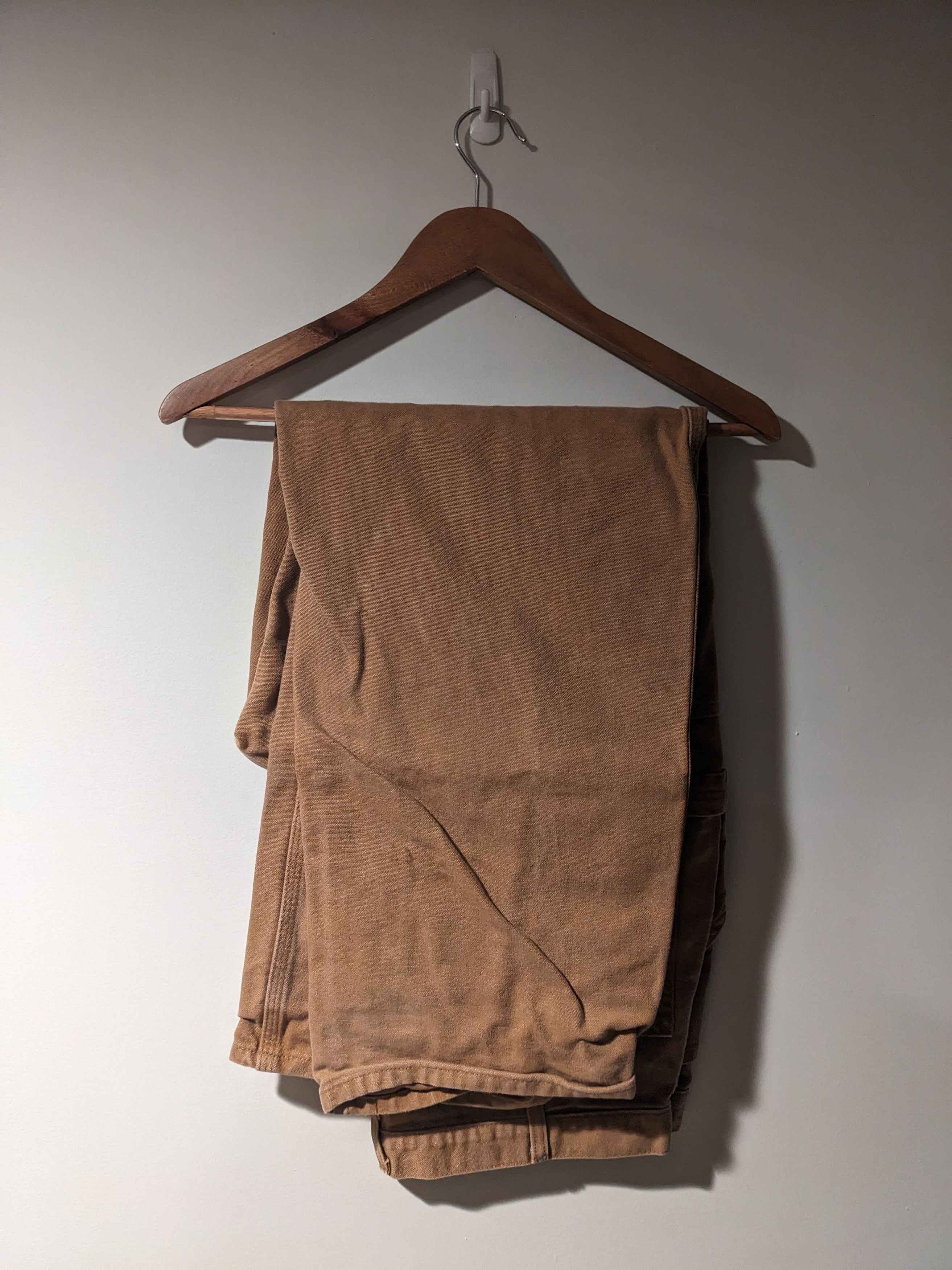 Carhartt × Vintage Vintage Carhartt 38 x 32 Cargo Brown Canvas Pants Size US 38 / EU 54 - 3 Thumbnail