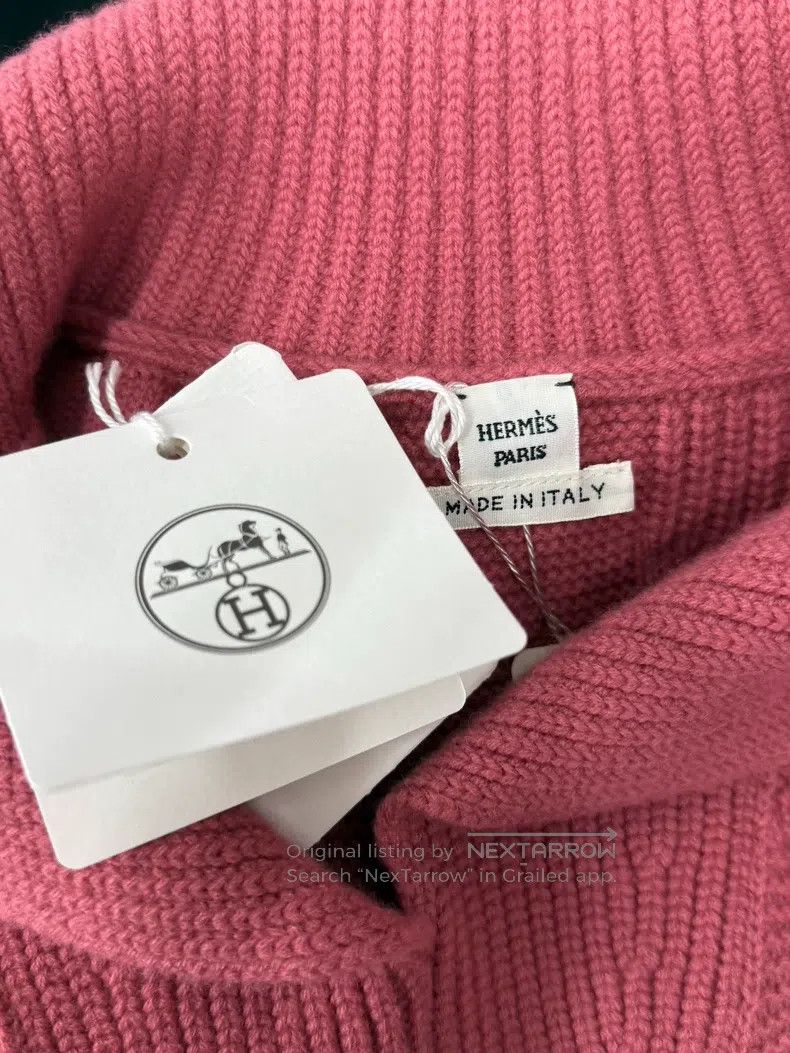 Hermes Hermes Pink Collar Sweater Size XXS / US 00 / IT 34 - 4 Thumbnail
