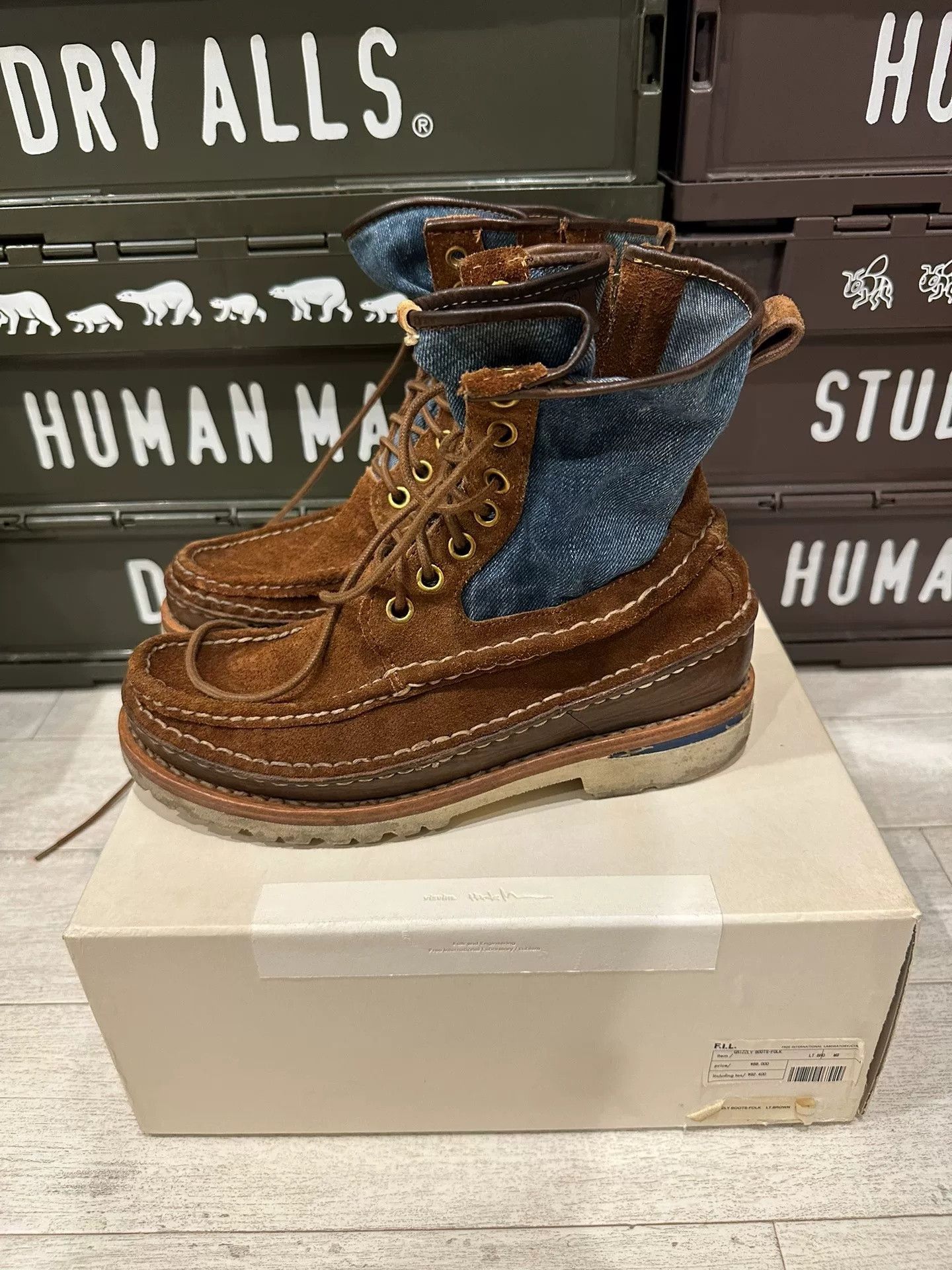 Visvim Visvim Grizzly Boots Hi Folk Original Authentic | Grailed