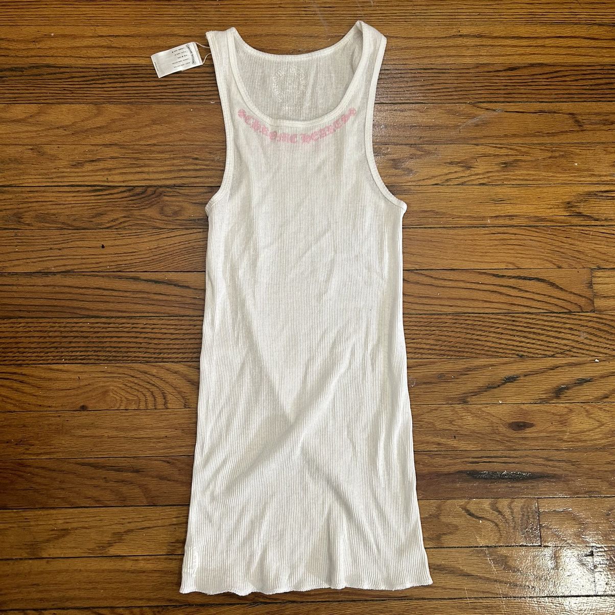 image of Chrome Hearts ‘ Love You ’ Dress in White, Women's (Size Small)
