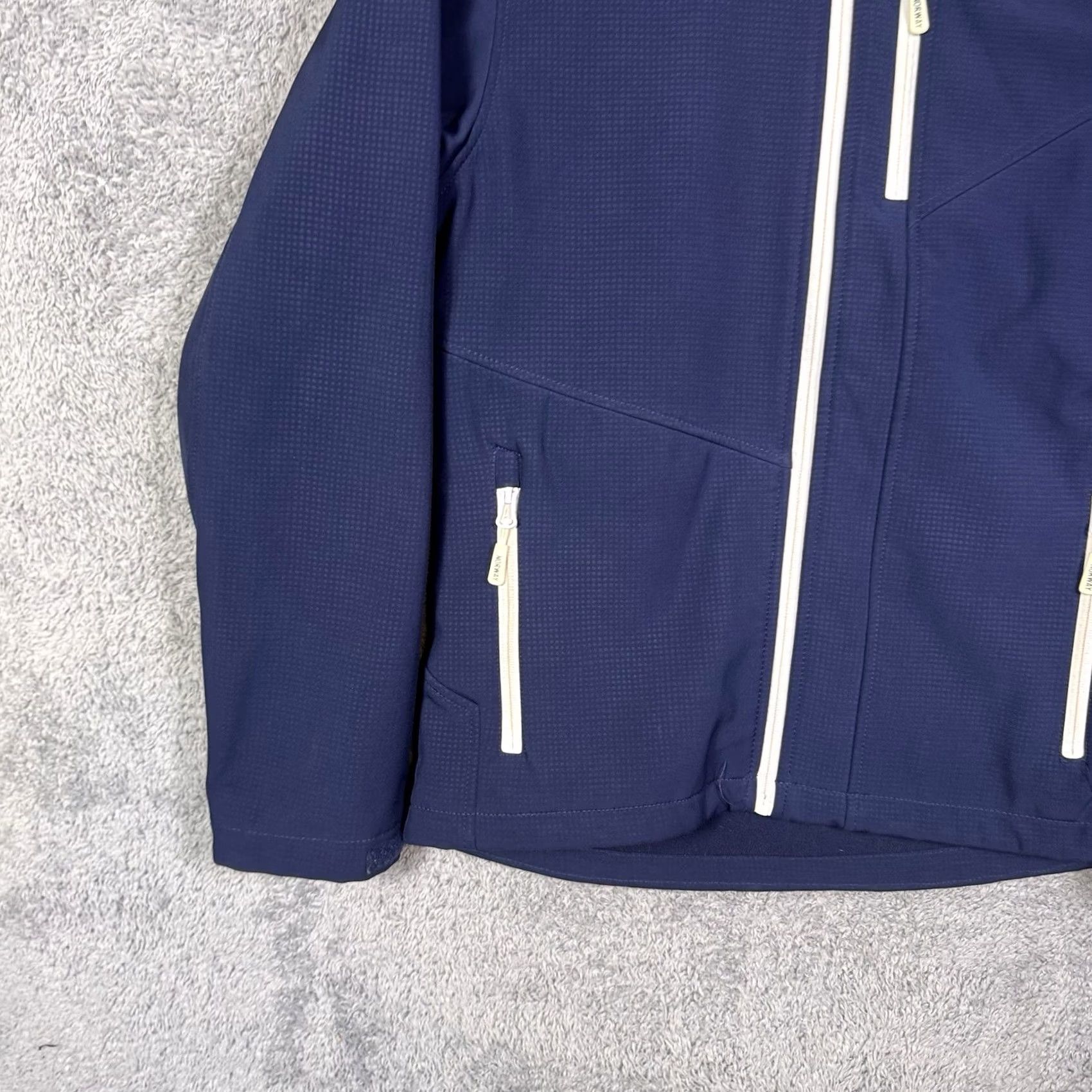 J Brand Rokk Norwegian Brand Jacket Women S 1905 Softshell Tech Full Zip Hooded Parka Blue Size S / US 4 / IT 40 - 2 Thumbnail