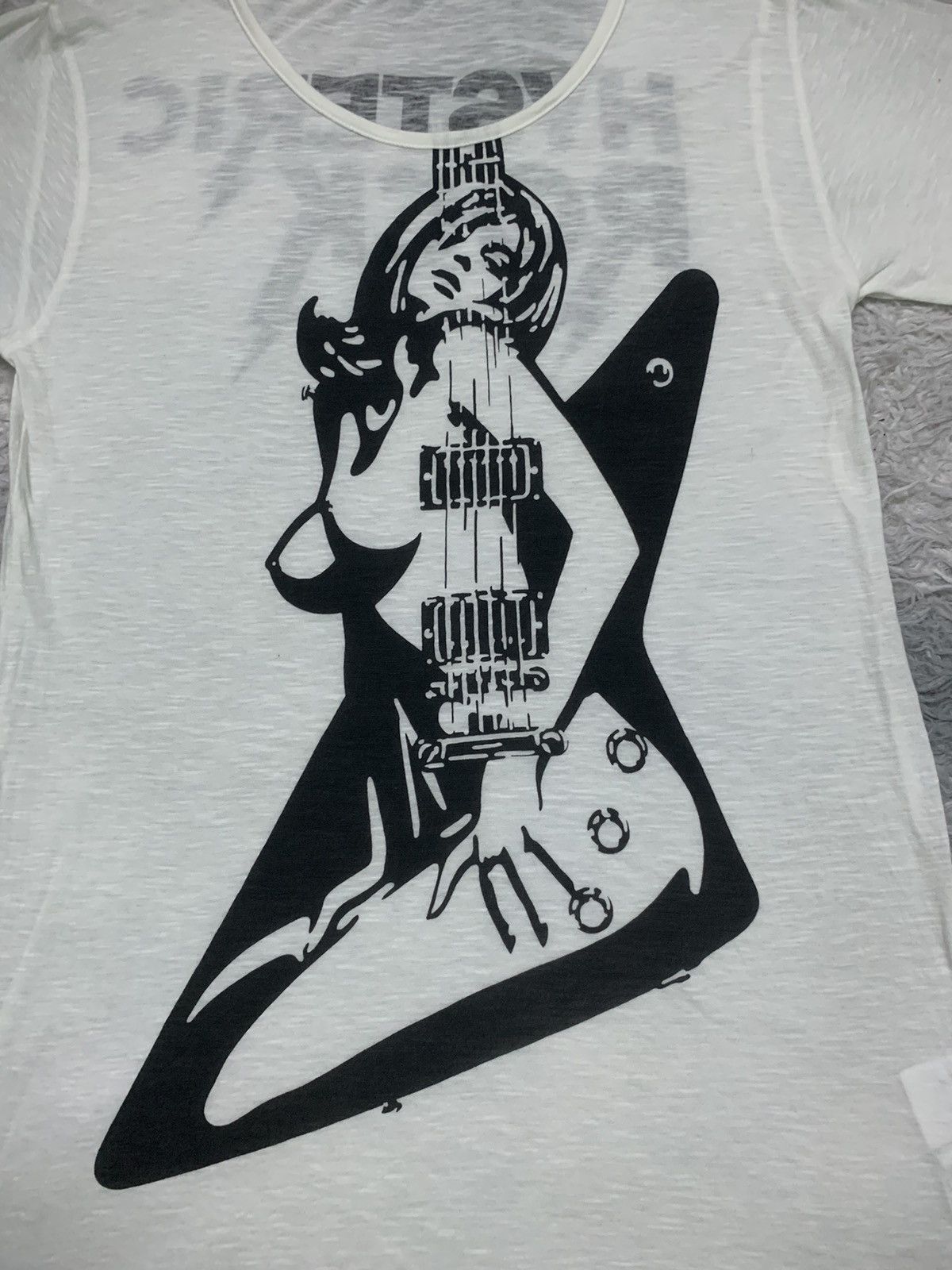 Hysteric Glamour VINTAGE HYSTERIC GLAMOUR ROCK PAPER-THIN T SHIRT Size ONE SIZE - 5 Thumbnail