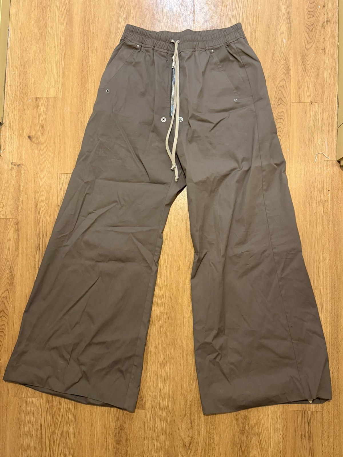 Rick Owens Rick Owens Gray Hollywood Wide Bela Trousers 34 Size US 34 / EU 50 - 1 Thumbnail