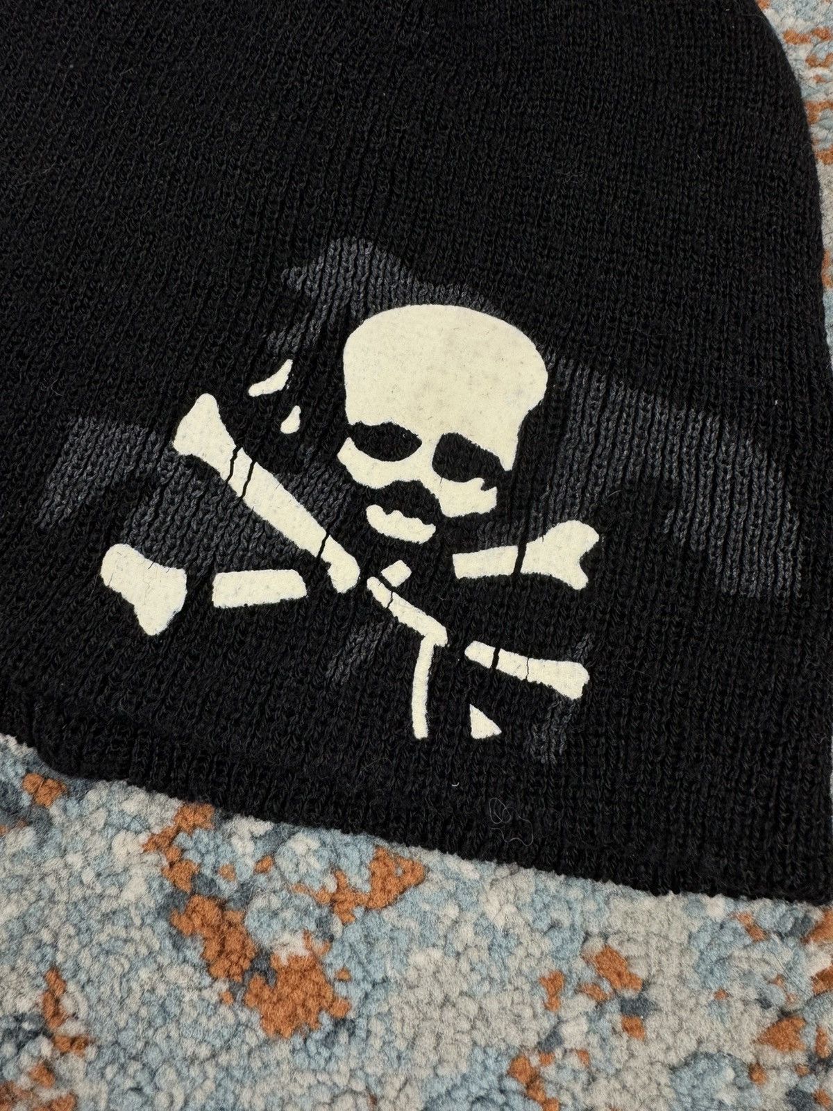 Japanese Brand Vintage Y2K Skull bones print beanie jesse pinkman opium Size ONE SIZE - 5 Thumbnail