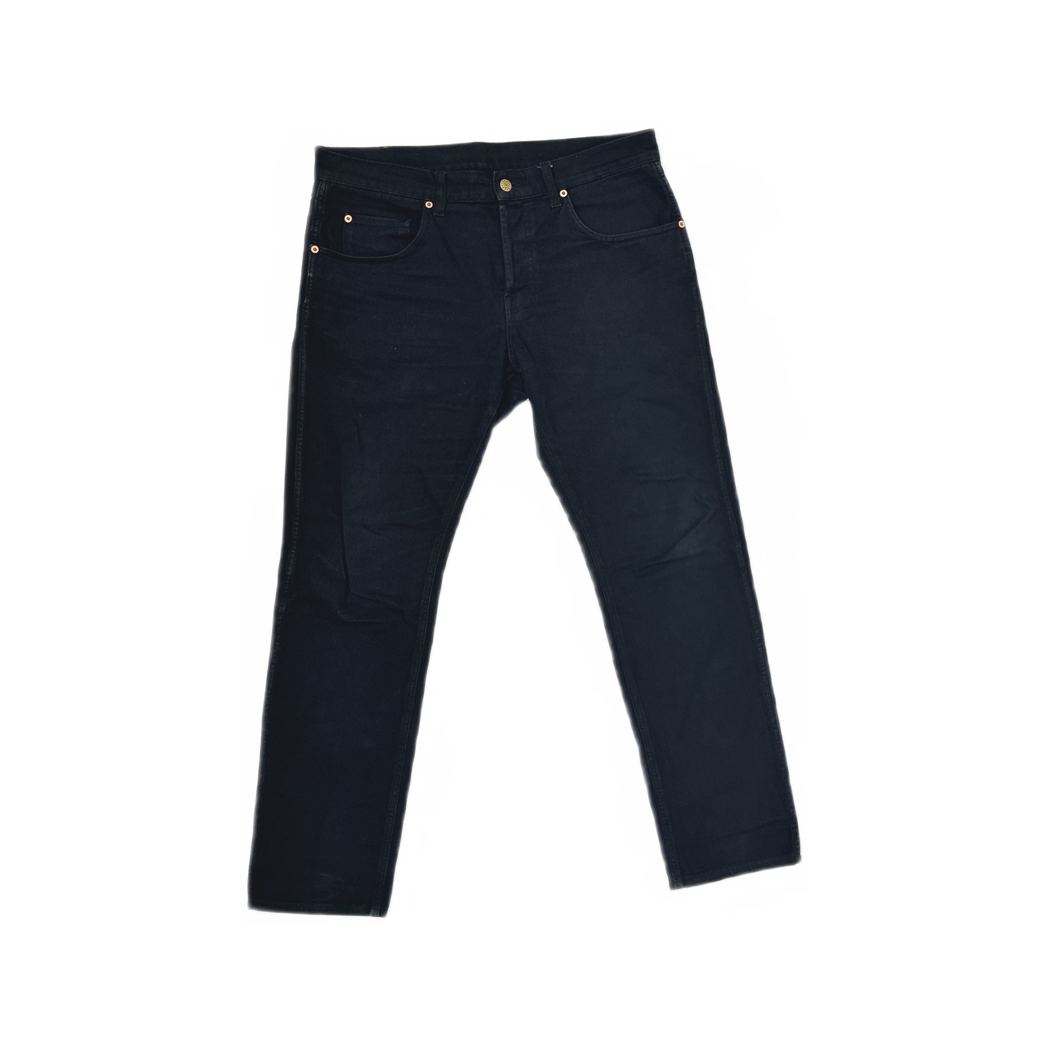 GUCCI straight denim's black ストレートデニム Gucci Gucci Black Waxed Denim Jeans with Horsebit Detail | Grailed