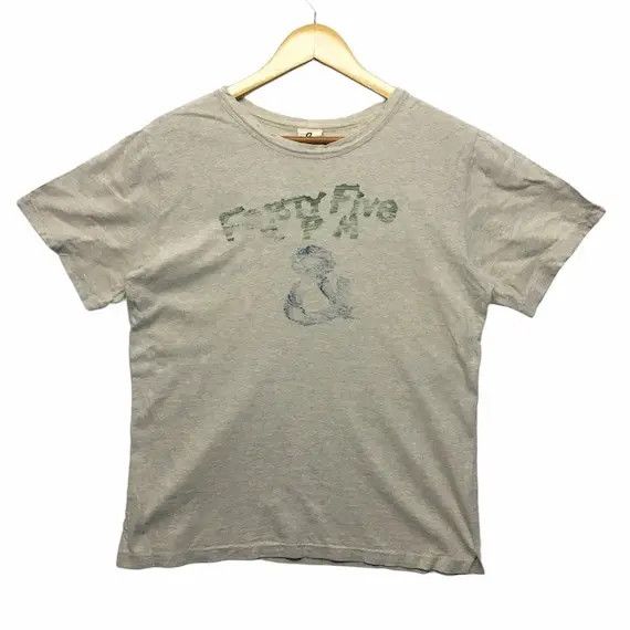 45rpm Vtg 45RPM JAPANESE DENIM Boro Design Tee Shirt Forty Five Size US S / EU 44-46 / 1 - 1 Thumbnail