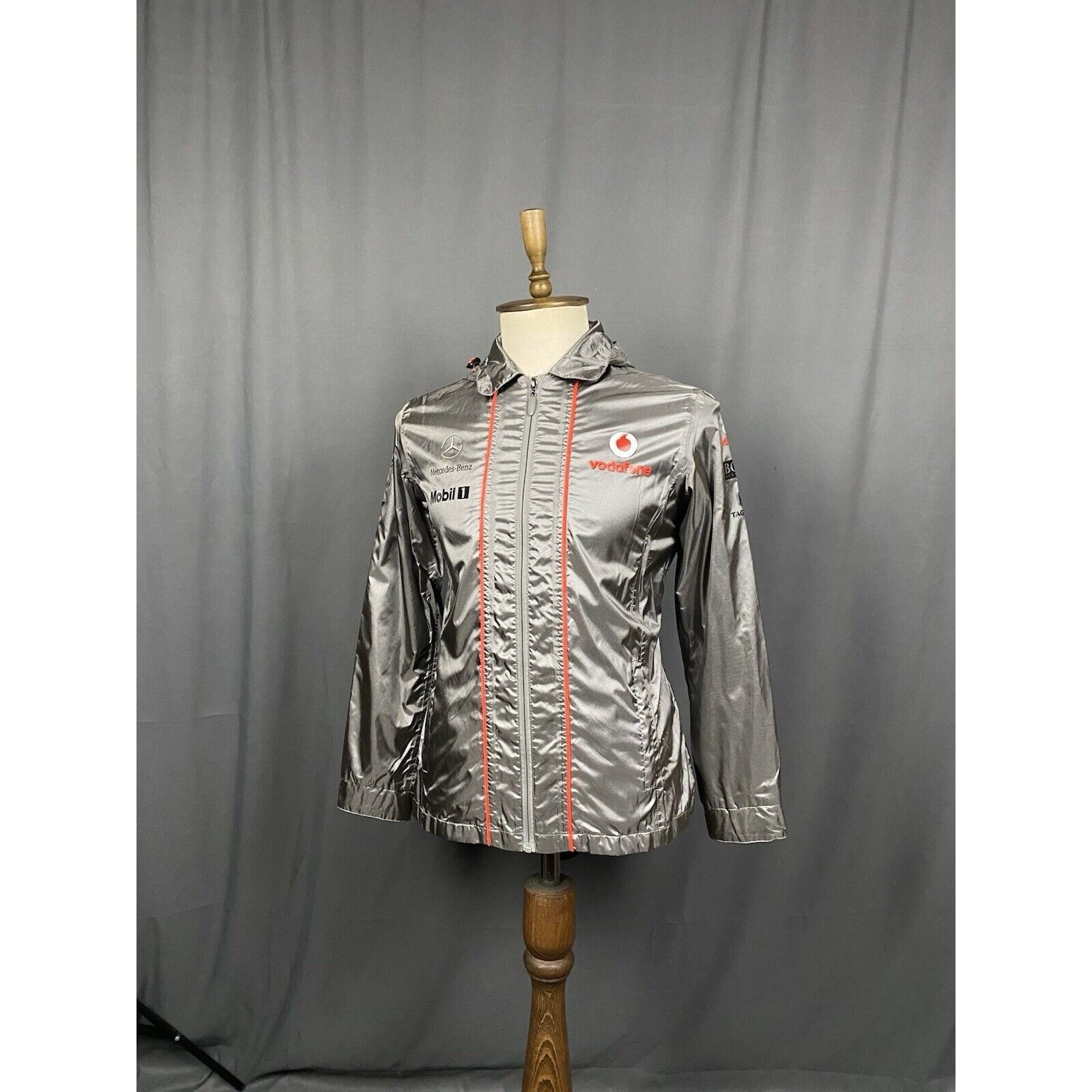 Other Vodafone Mclaren Mercedes Men's Gray Windbreaker Jacket Siz Size US S / EU 44-46 / 1 - 2 Thumbnail