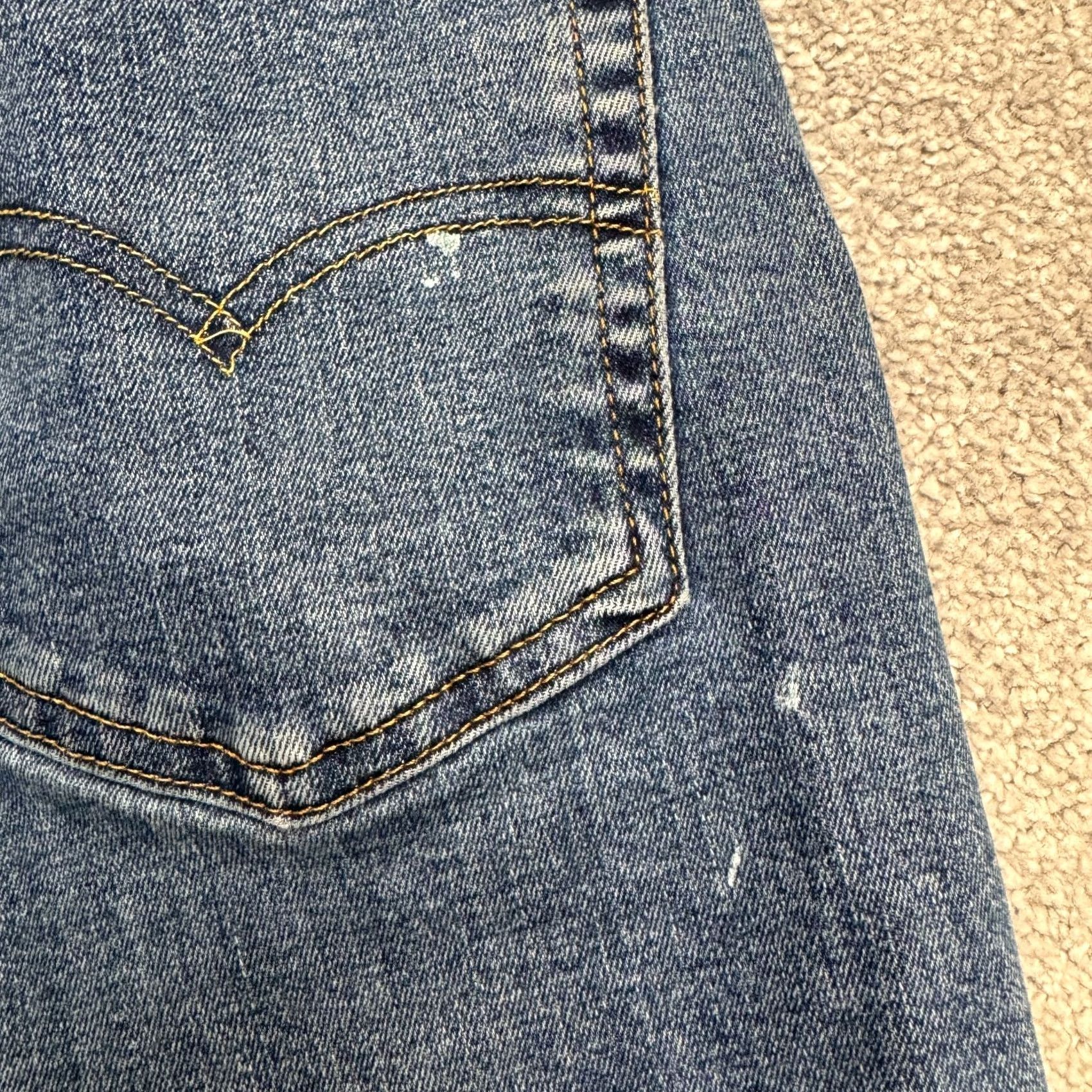 Levi's Levi's 506 Straight Jeans Mens 36x29 Blue Medium Wash Denim Casual Ultra-Comfort Regular Fit Cotton Blend Size US 36 / EU 52 - 6 Thumbnail