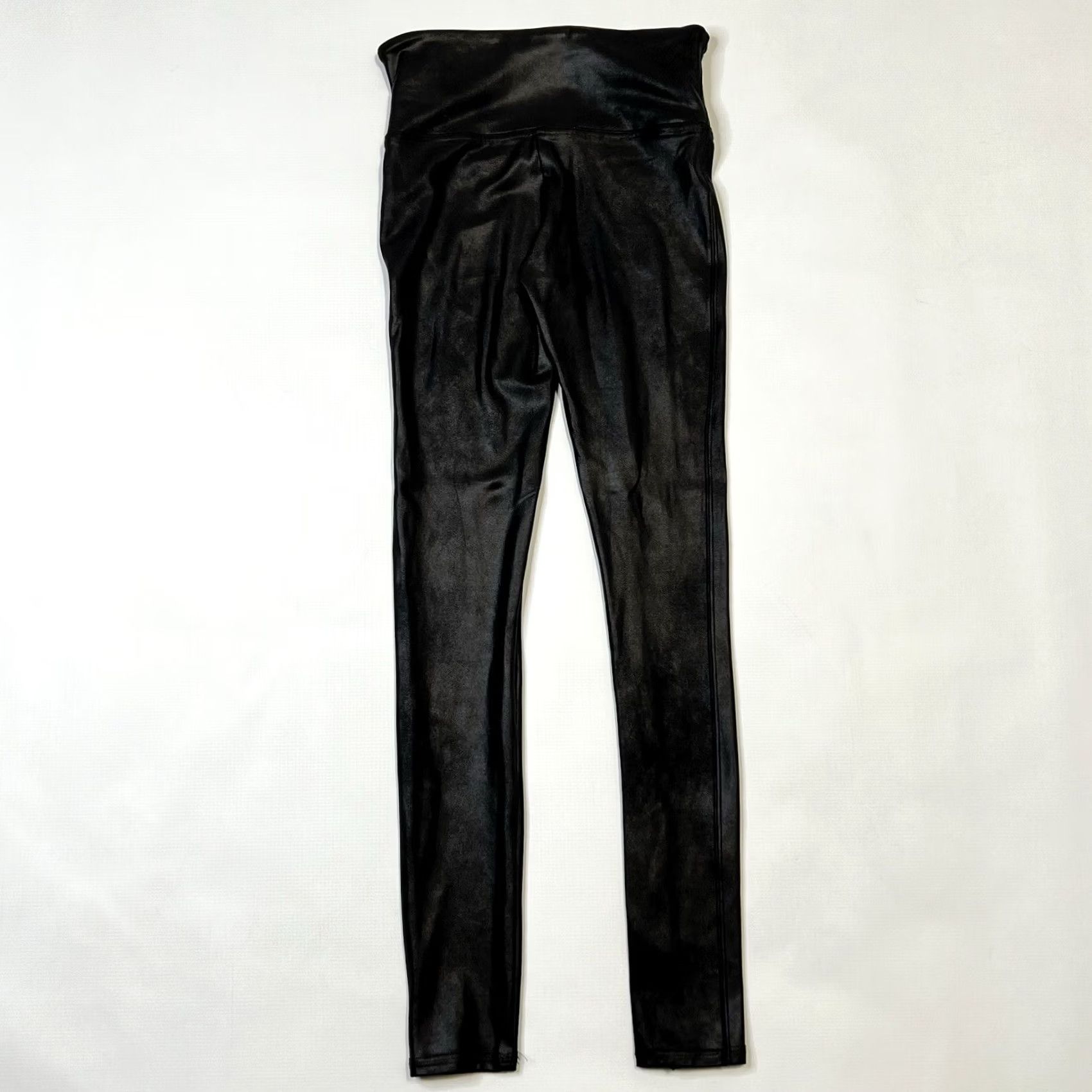 Spanx SPANX Faux Leather Leggings Women's Black Shiny Coated Compression Shaping Small Size 28" / US 6 / IT 42 - 6 Thumbnail