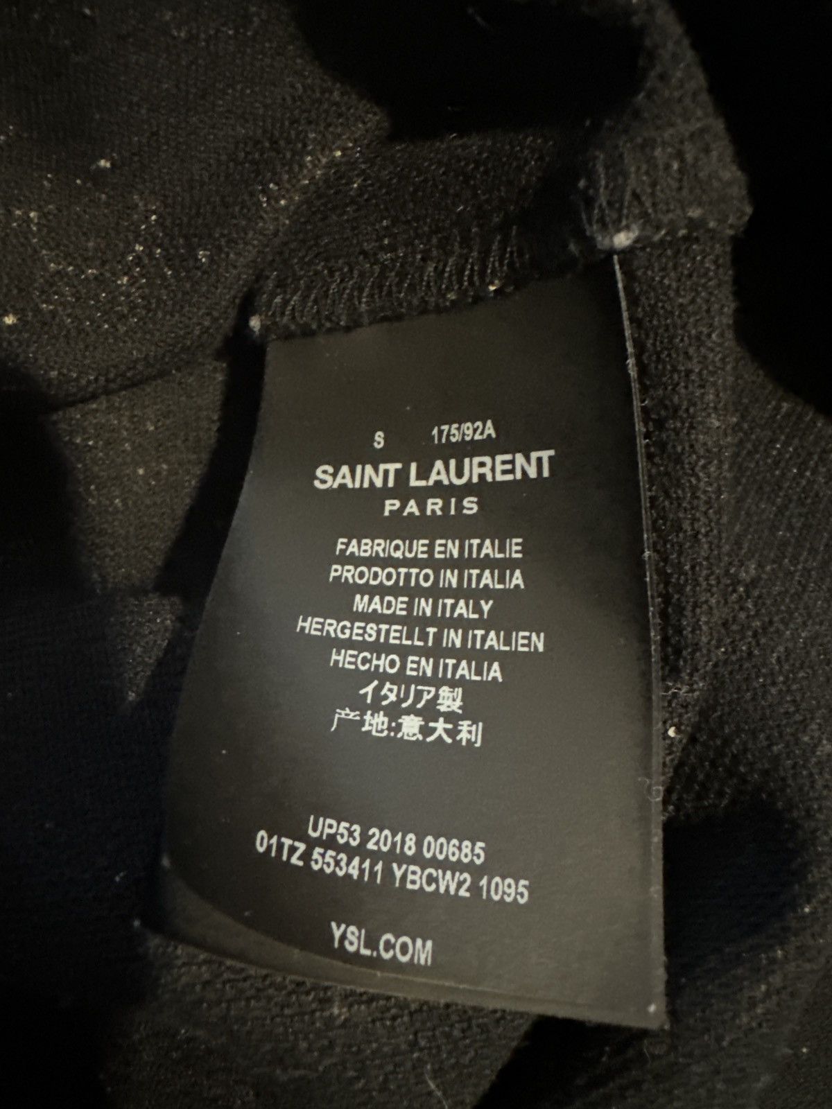 Saint Laurent Paris Saint Laurent Robot-print polo shirt Size US S / EU 44-46 / 1 - 5 Thumbnail