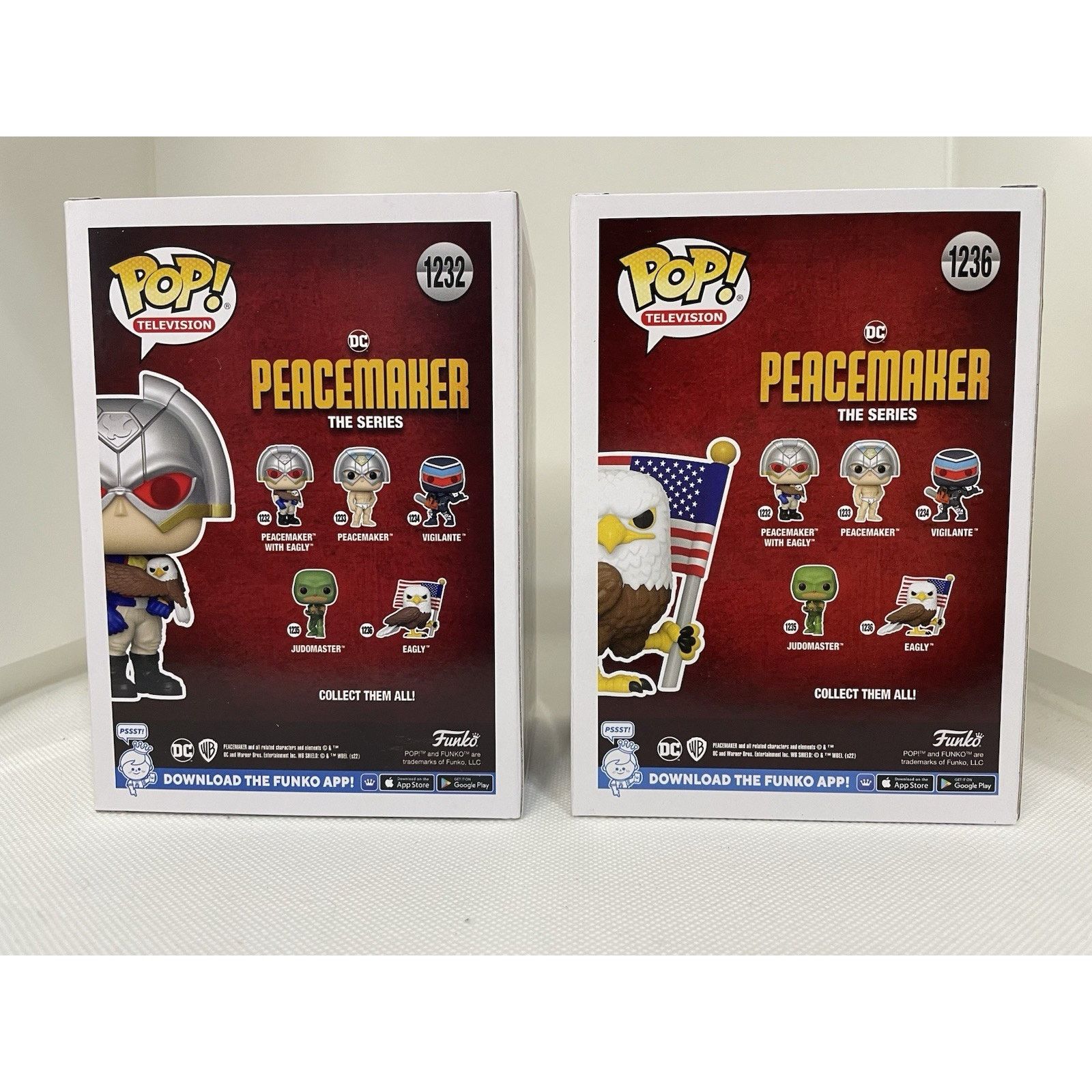 DC Comics Funko Pop! Peacemaker W Eagly 1232 & M1236 Bundle - Mint Size ONE SIZE - 2 Thumbnail
