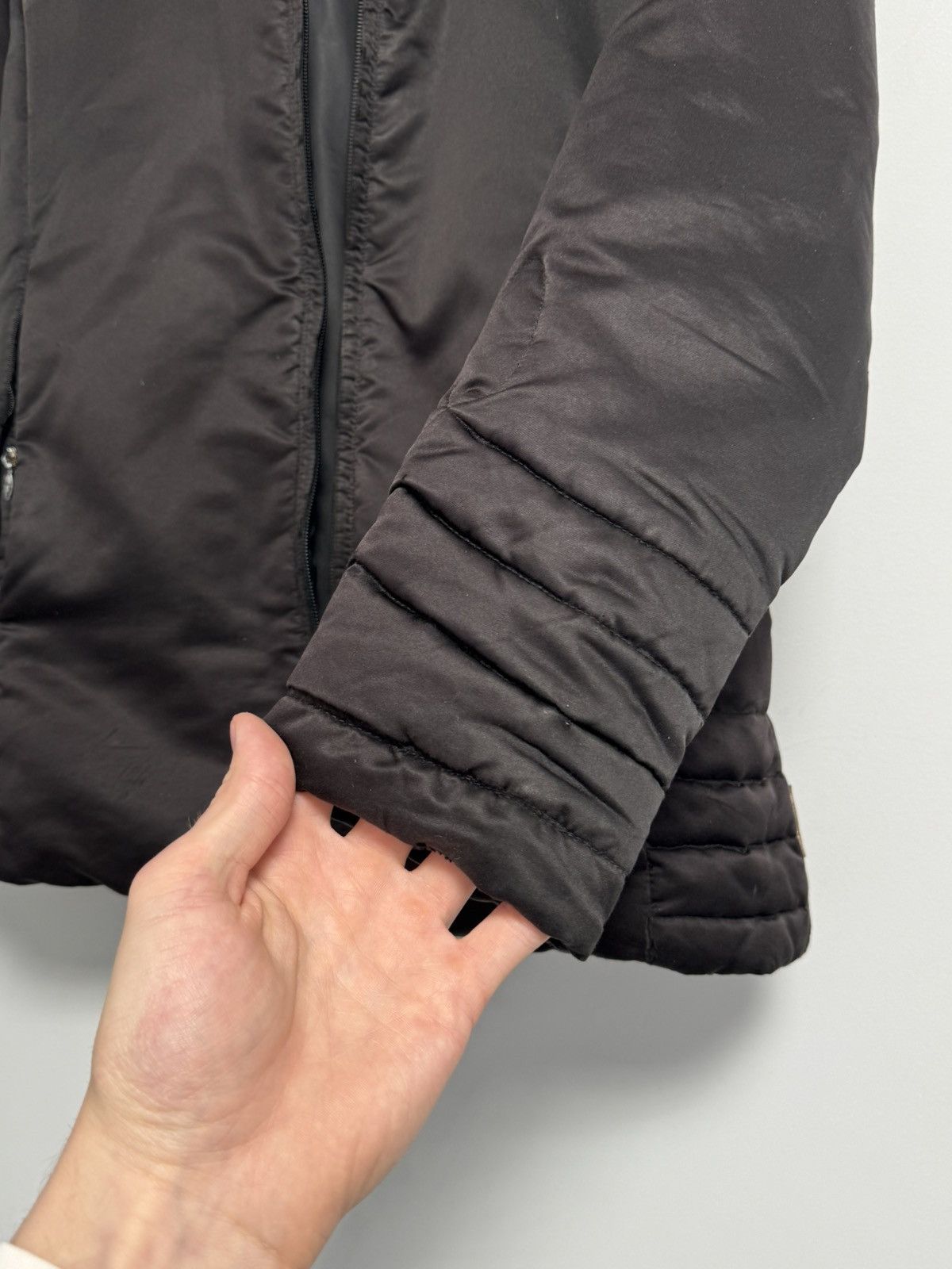 Moncler Moncler Green Gold Shimmer Down Filled Fur Trim Hooded Parka Size XS / US 0-2 / IT 36-38 - 15 Thumbnail