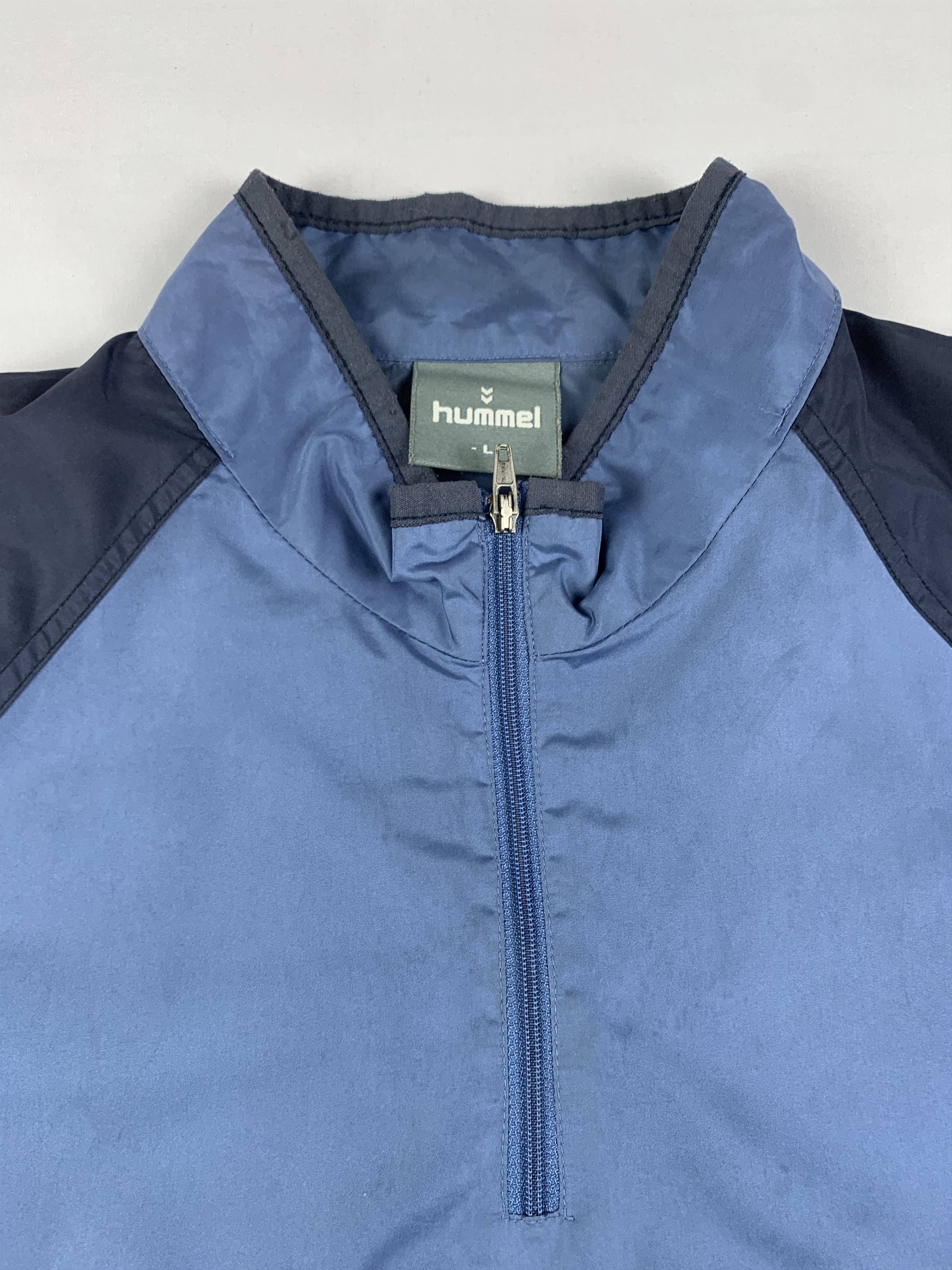 Hummel 2000s Hummel Denmark Halfzip Soccer Windbreaker (L) Size US L / EU 52-54 / 3 - 7 Thumbnail