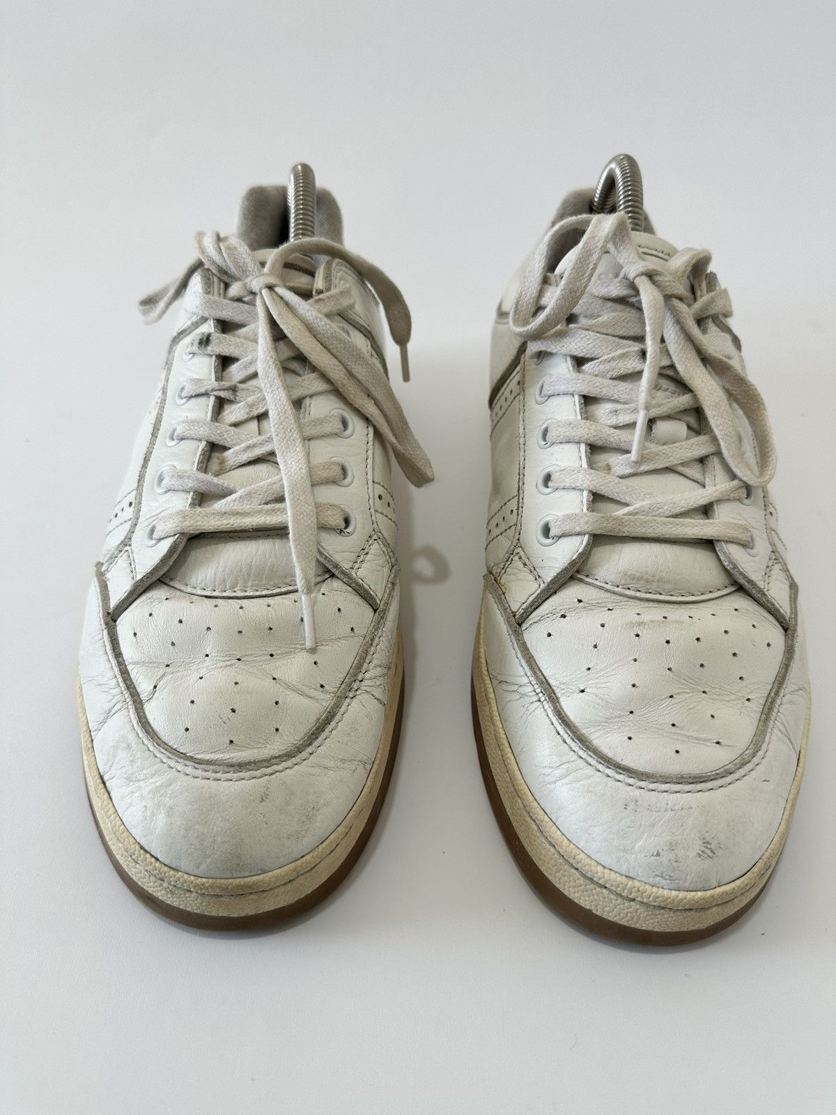 Saint Laurent Paris Saint Laurent White Leather SL/61 Sneakers Size 42.5 EU Size US 9.5 / EU 42-43 - 2 Thumbnail